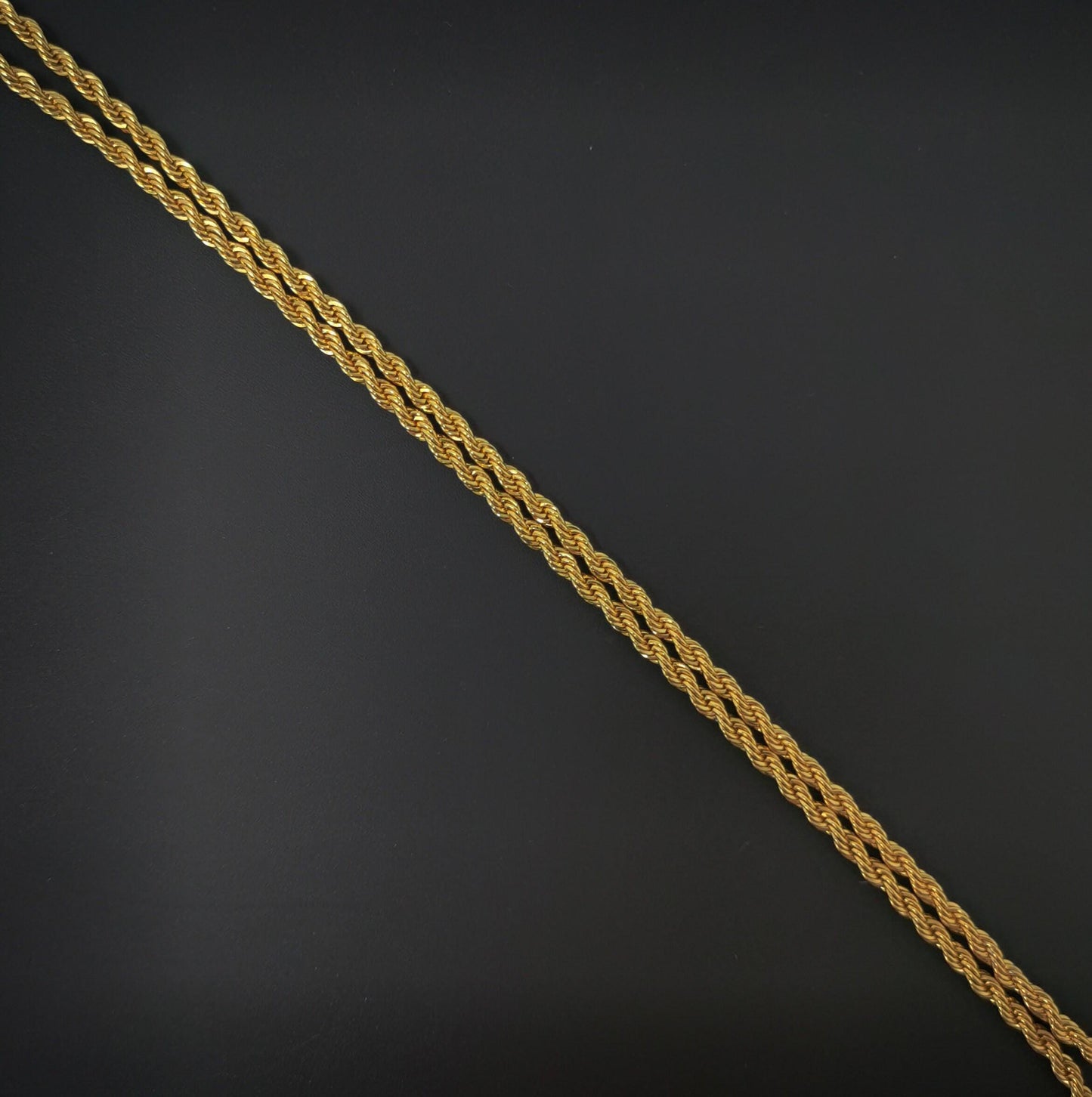 1pc 17.7'' ready to use 24k gold rope necklace chain, layering rope chain dainty necklace, for pendant charm necklace making,ch-599