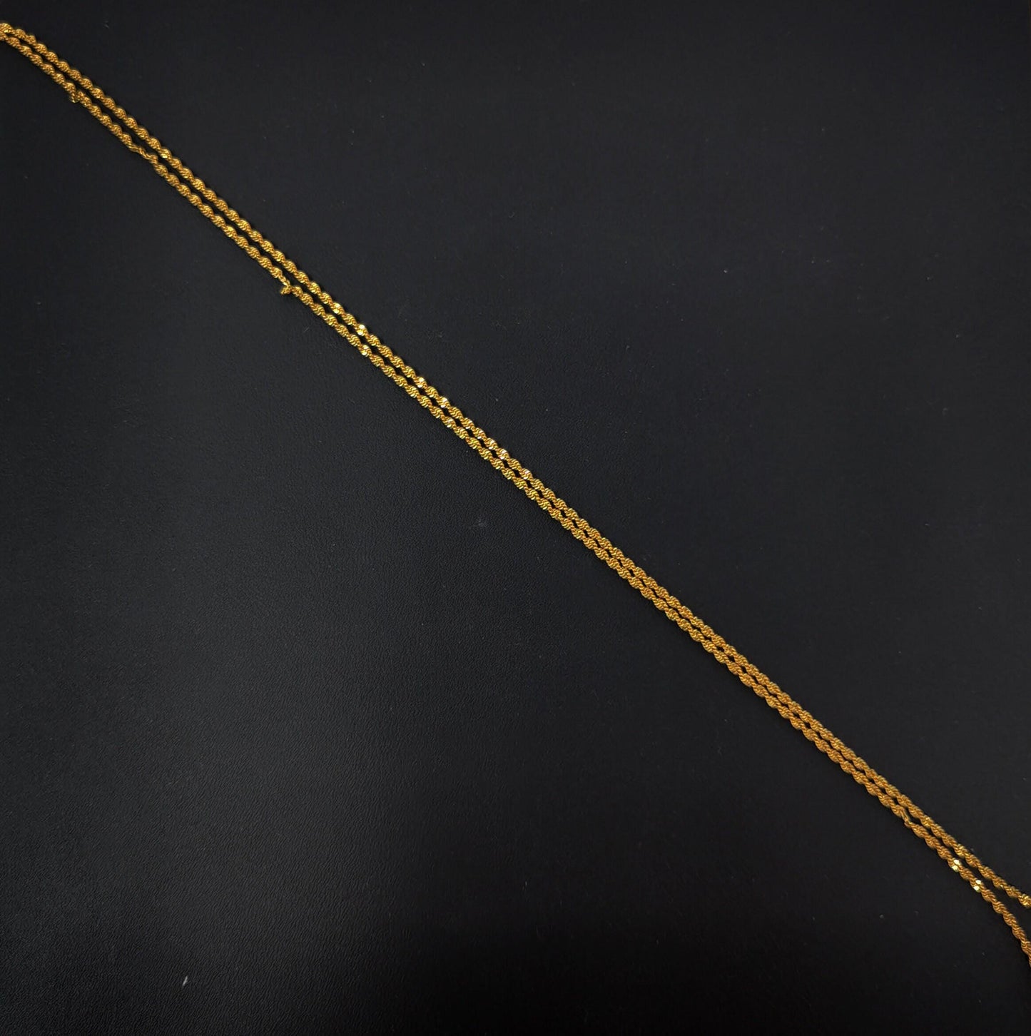 1pc 17.7'' ready to use gold twisted necklace chain, layering singapore chain dainty necklace, for pendant charm necklace making, 440