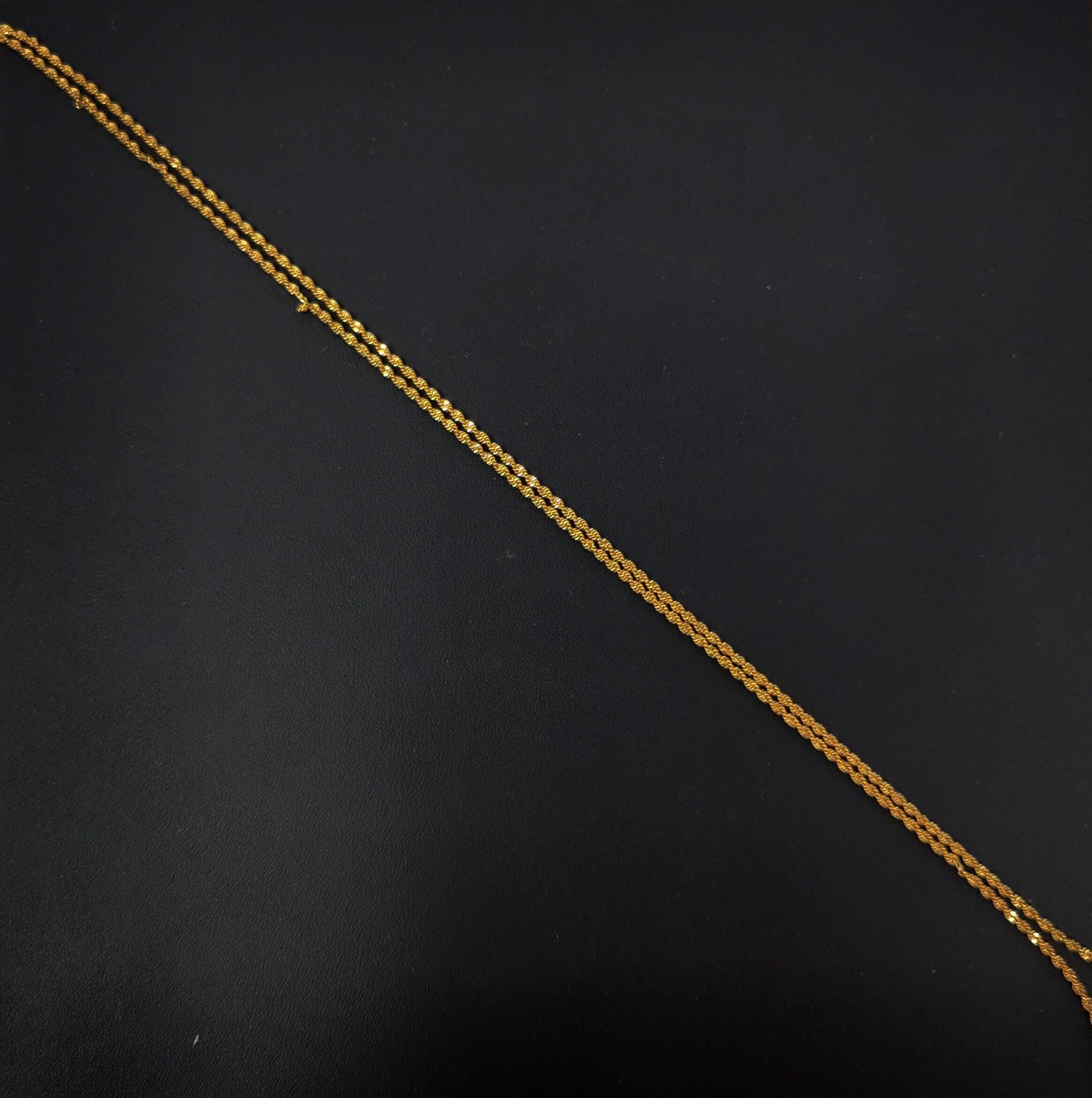 1pc 17.7'' ready to use gold twisted necklace chain, layering singapore chain dainty necklace, for pendant charm necklace making, 440