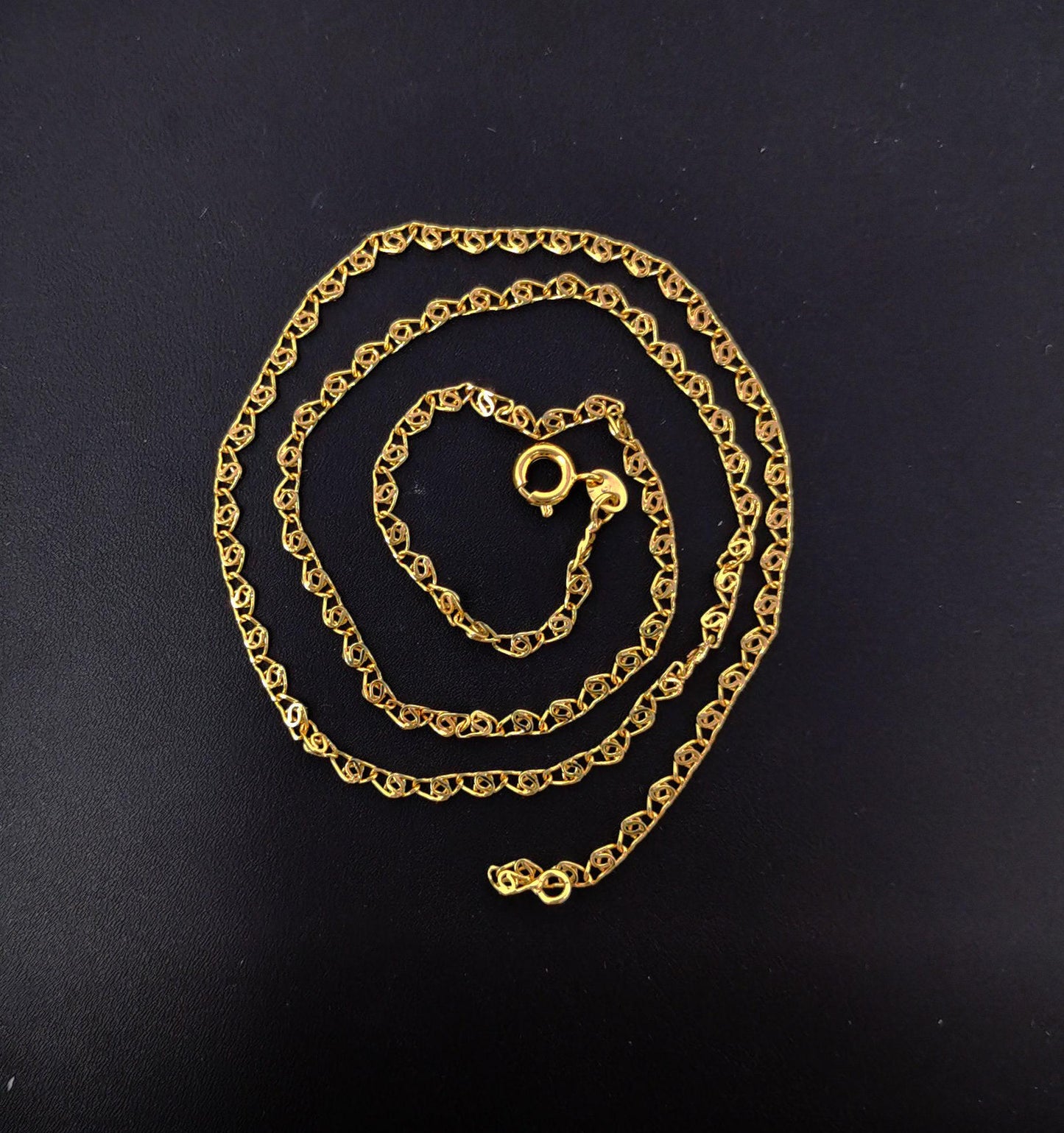 1pc 17.7'' ready to use gold unique necklace chain, layering unique chain dainty necklace, perfect for pendant charm necklace, 433