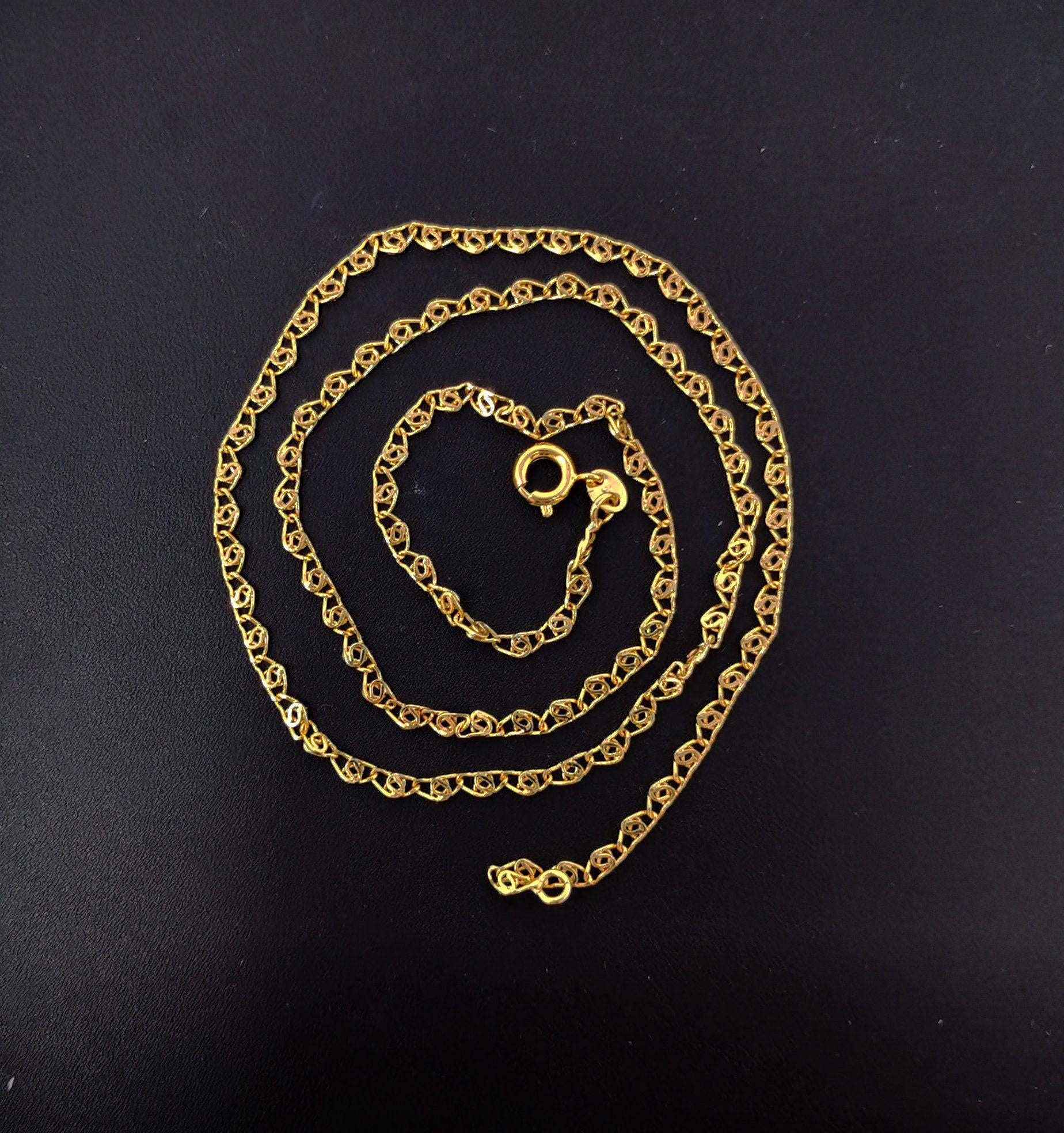1pc 17.7'' ready to use gold unique necklace chain, layering unique chain dainty necklace, perfect for pendant charm necklace, 433