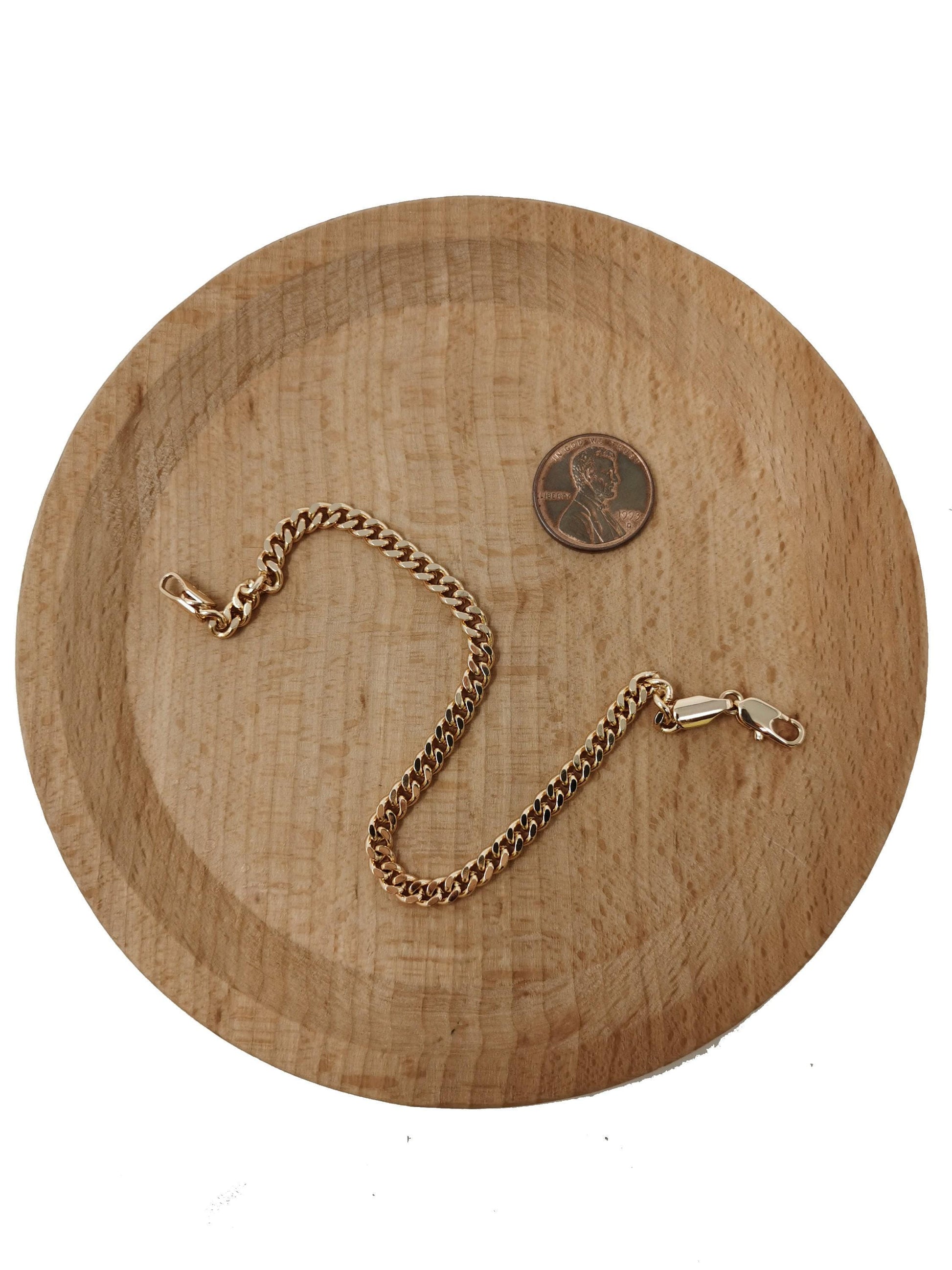1 set 19.6''+ 8.0'' ready to use 18k rosy gold cuban curb necklace bracelet chain, layering curb chain, for necklace bracelet, ch-678