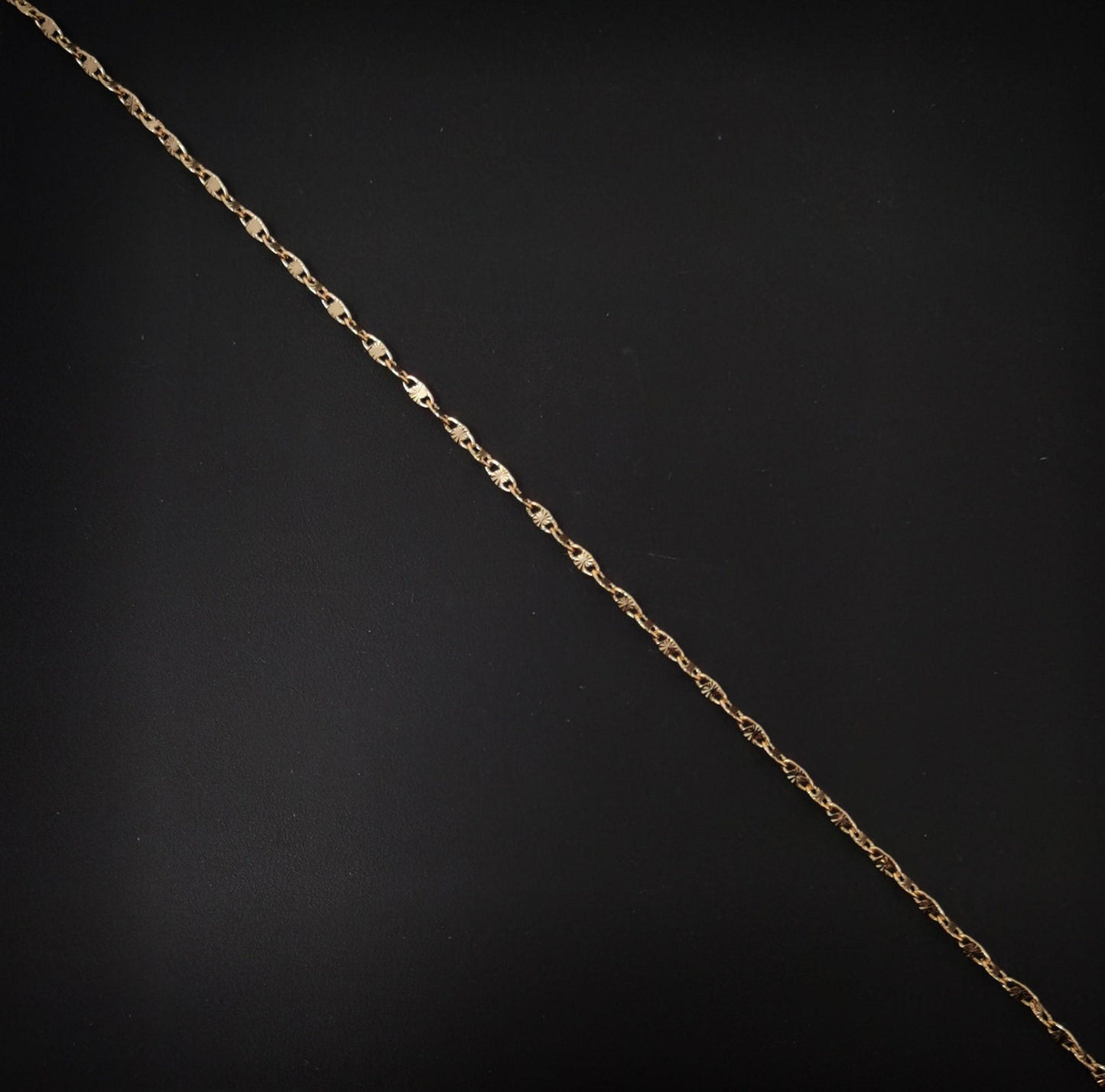1pc 17.7'' ready to use 18k gold filled unique necklace chain, layering plate lock chain dainty necklace, perfect for pendant charm necklace