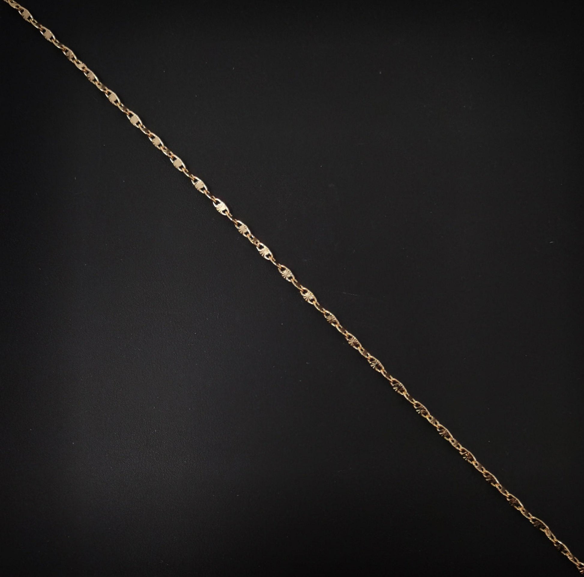 1pc 17.7'' ready to use 18k gold filled unique necklace chain, layering plate lock chain dainty necklace, perfect for pendant charm necklace