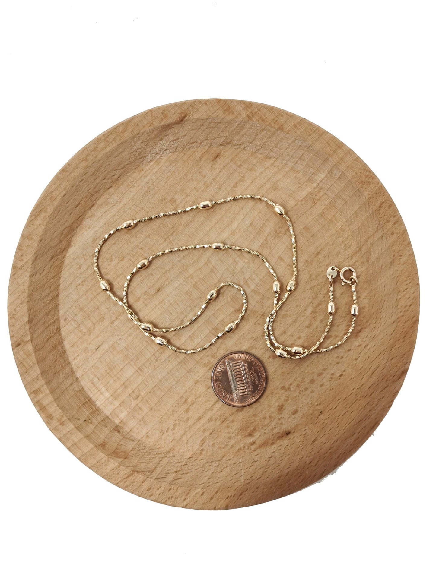 1pc 17.7'' ready to use 18k gold singapore necklace chain, layer singapore chain dainty necklace, for pendant charm necklace , 654