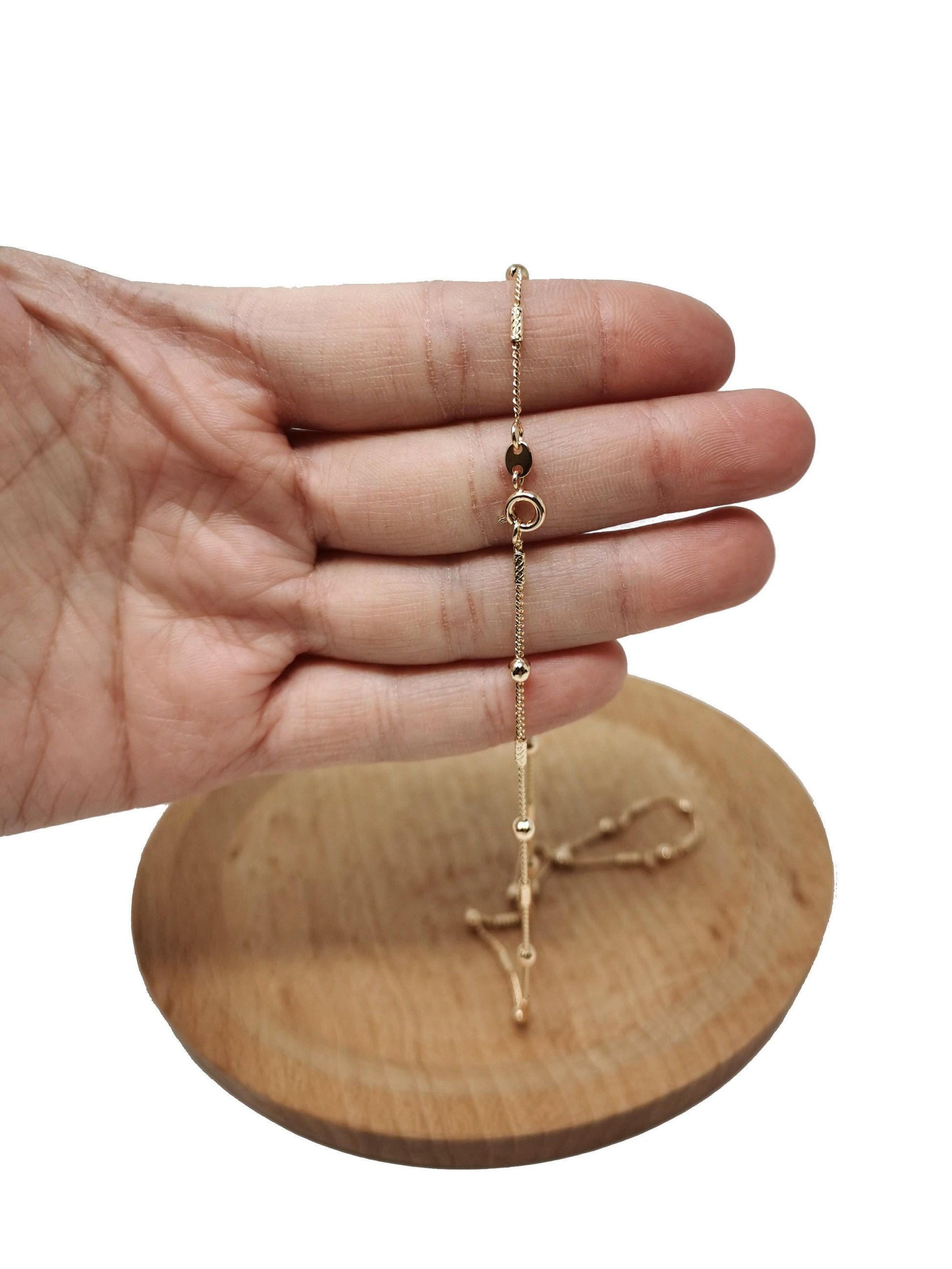 1pc 17.7'' ready to use 18k gold cuban curb necklace chain,layering curb chain dainty necklace,for pendant charm necklace making, 645