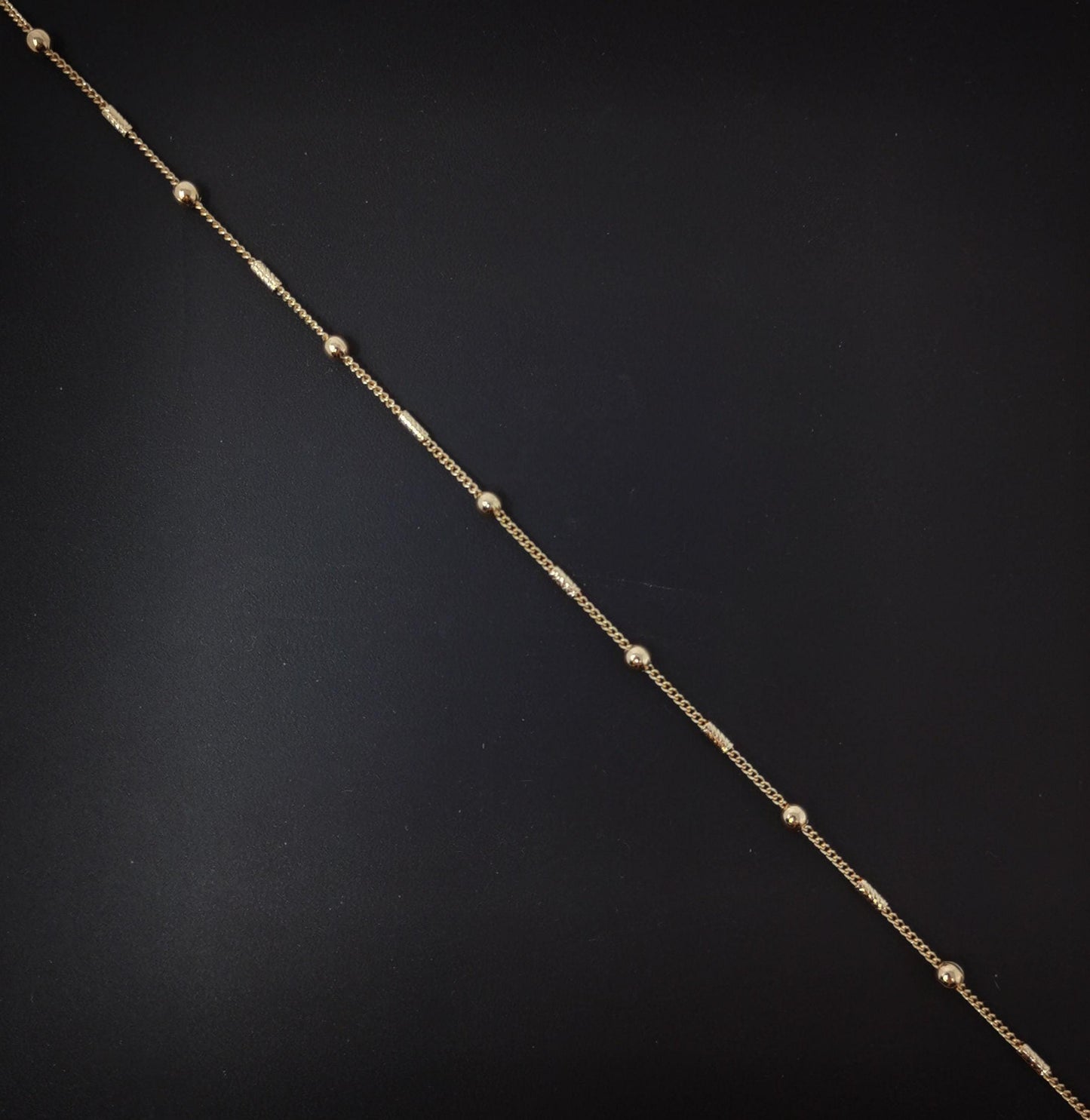 1pc 17.7'' ready to use 18k gold cuban curb necklace chain,layering curb chain dainty necklace,for pendant charm necklace making, 645