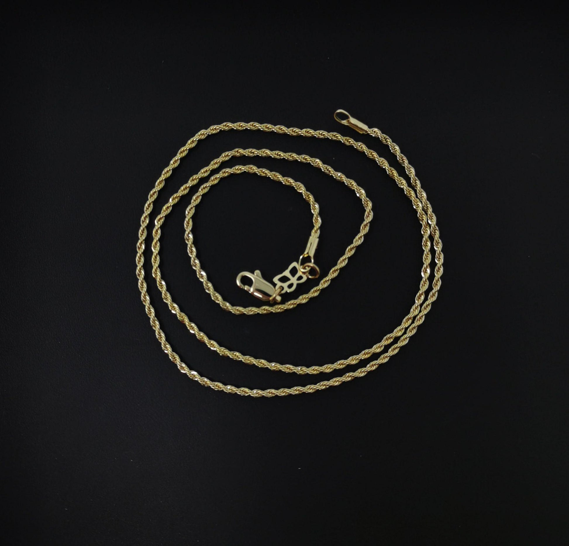 1pc 19.6'' ready to use 14k gold filled rope necklace chain, layering rope chain dainty necklace, for pendant charm necklace making, 546