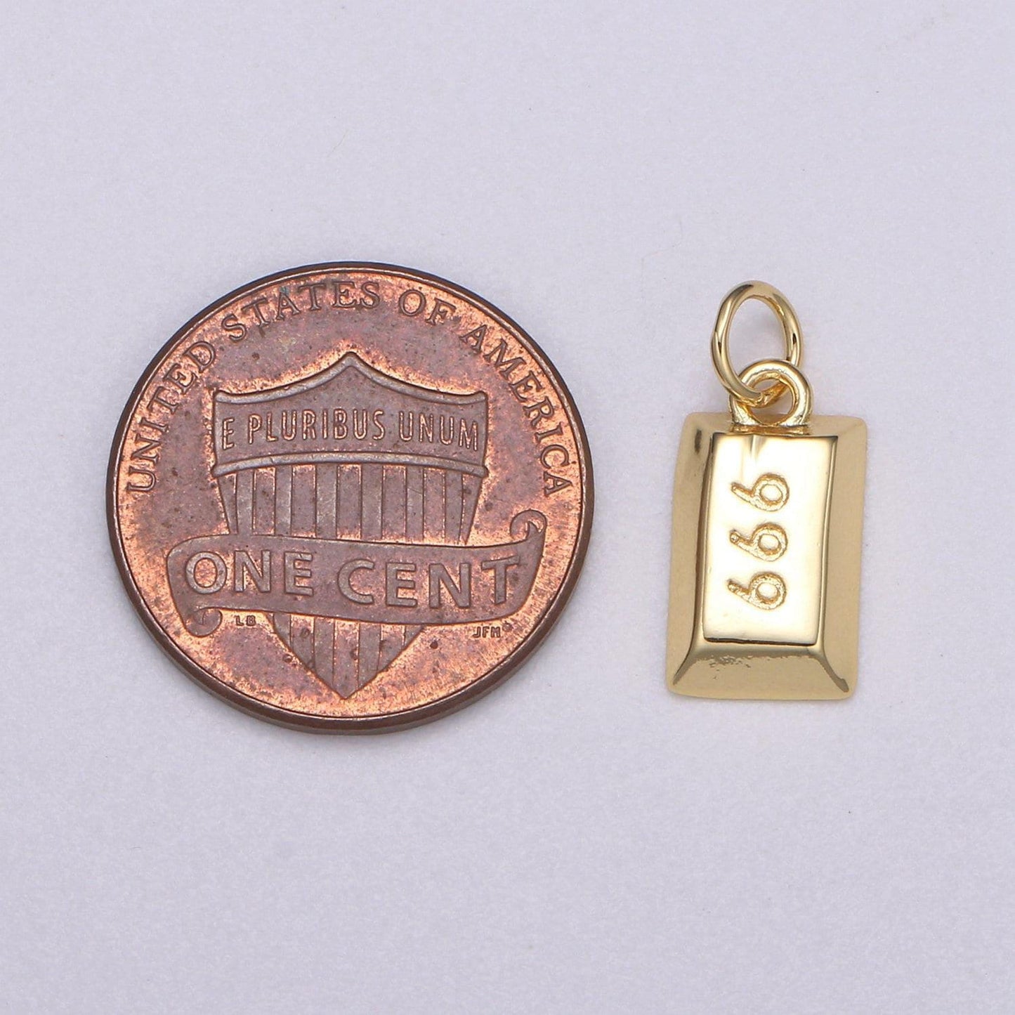 666 gold filled angel number charm gold bar angel number necklace charm lucky number for bracelet necklace earring component