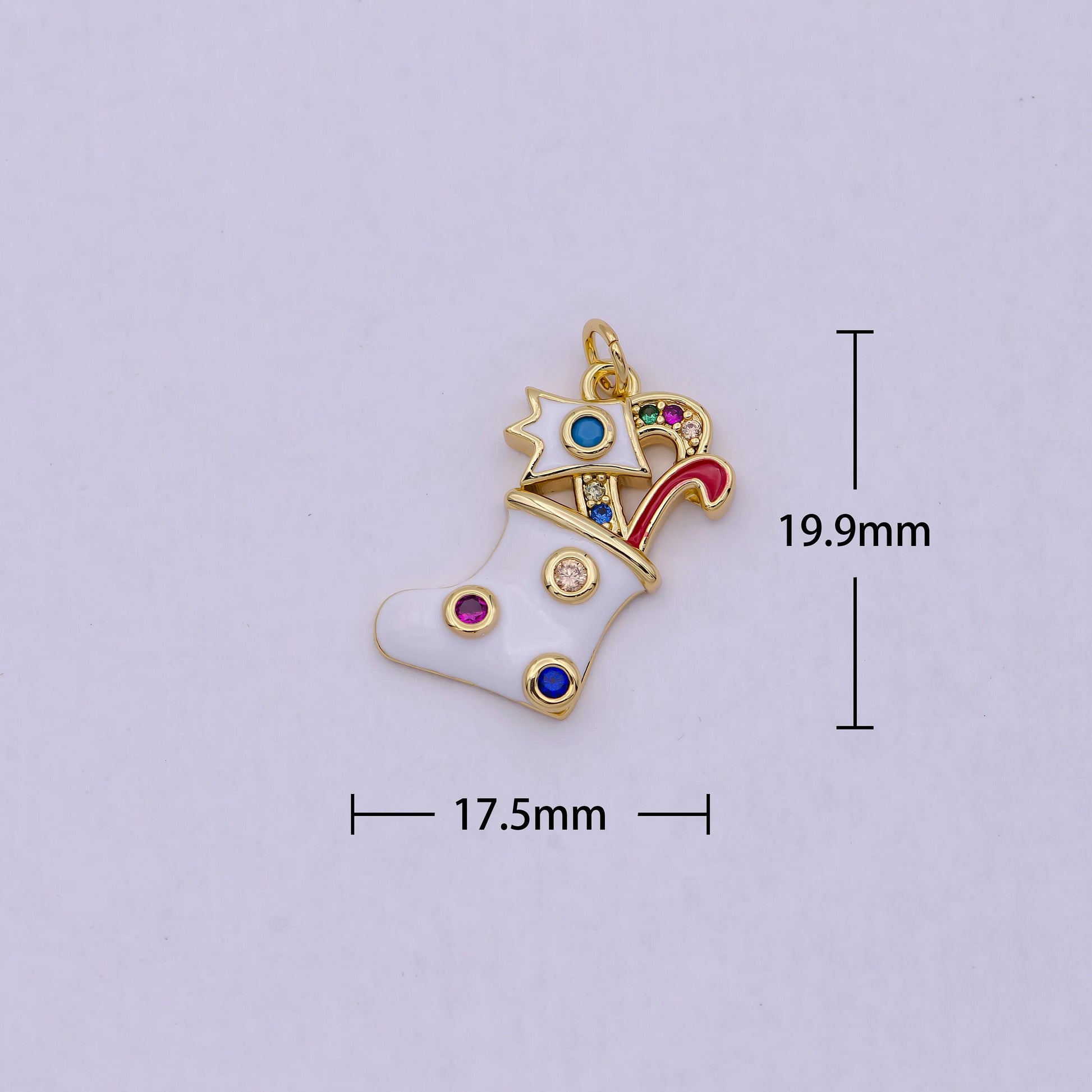 Dainty christmas charm set, bulk wholesale christmas theme pendant xmas jewelry for necklace bracelet earring | c-481