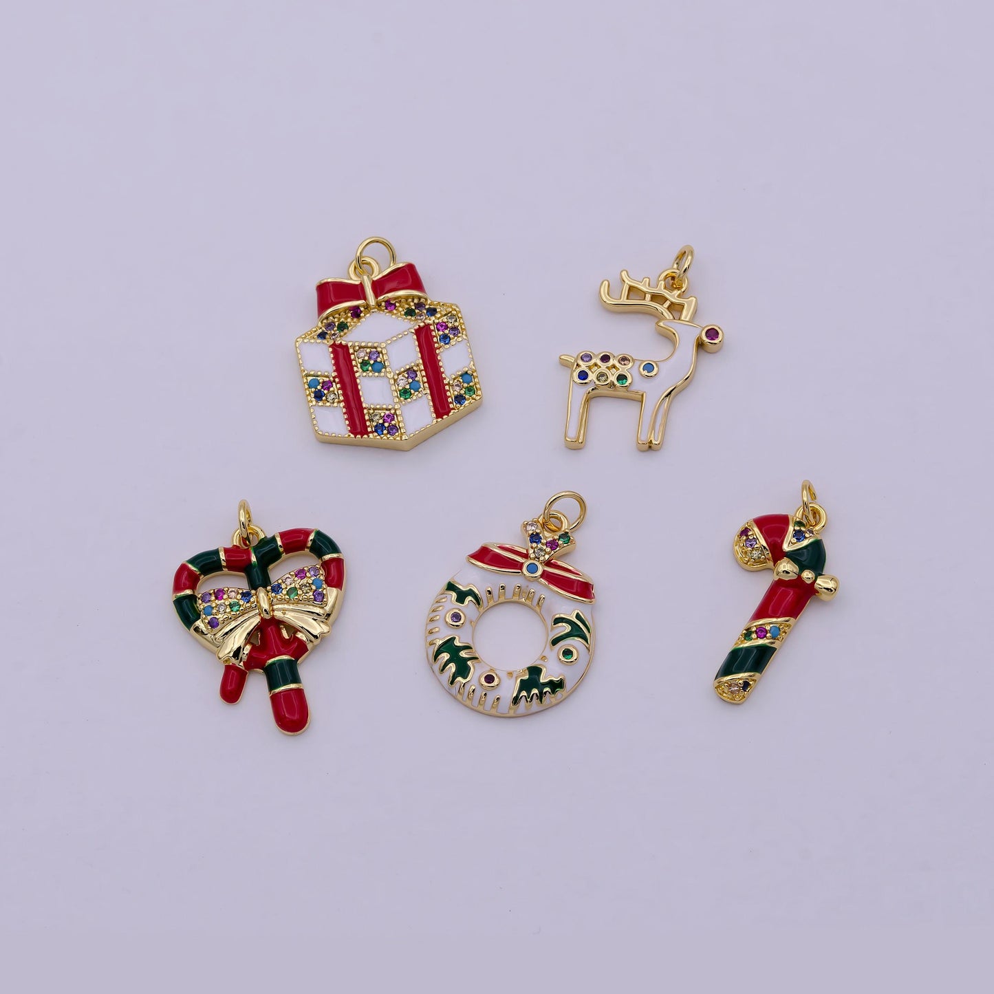 Dainty christmas charm , bulk, wholesale variety christmas theme charm for necklace earring bracelet making christmas planner supply