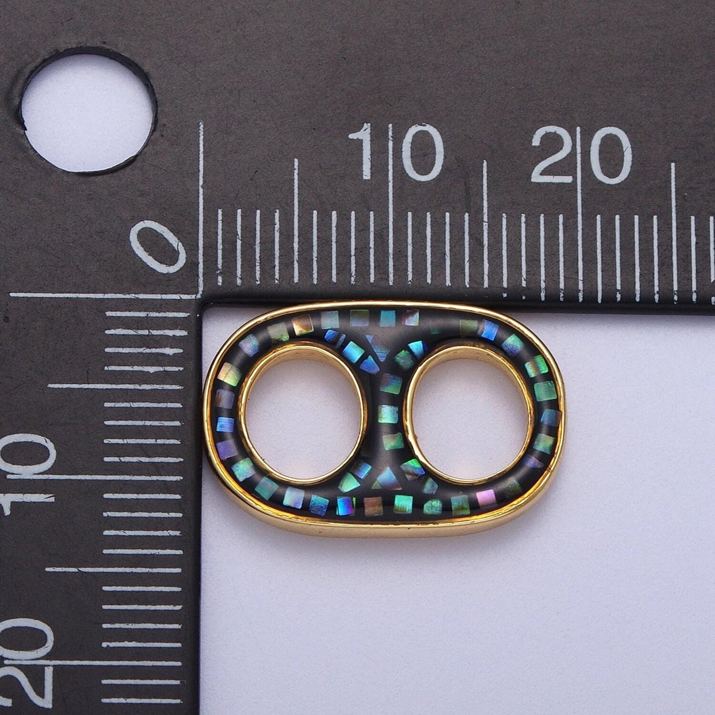 14k gold filled soda tab, pull tab, can tab pendant charm for necklace wholesale pendants green white pink blue abalone shell charm c244