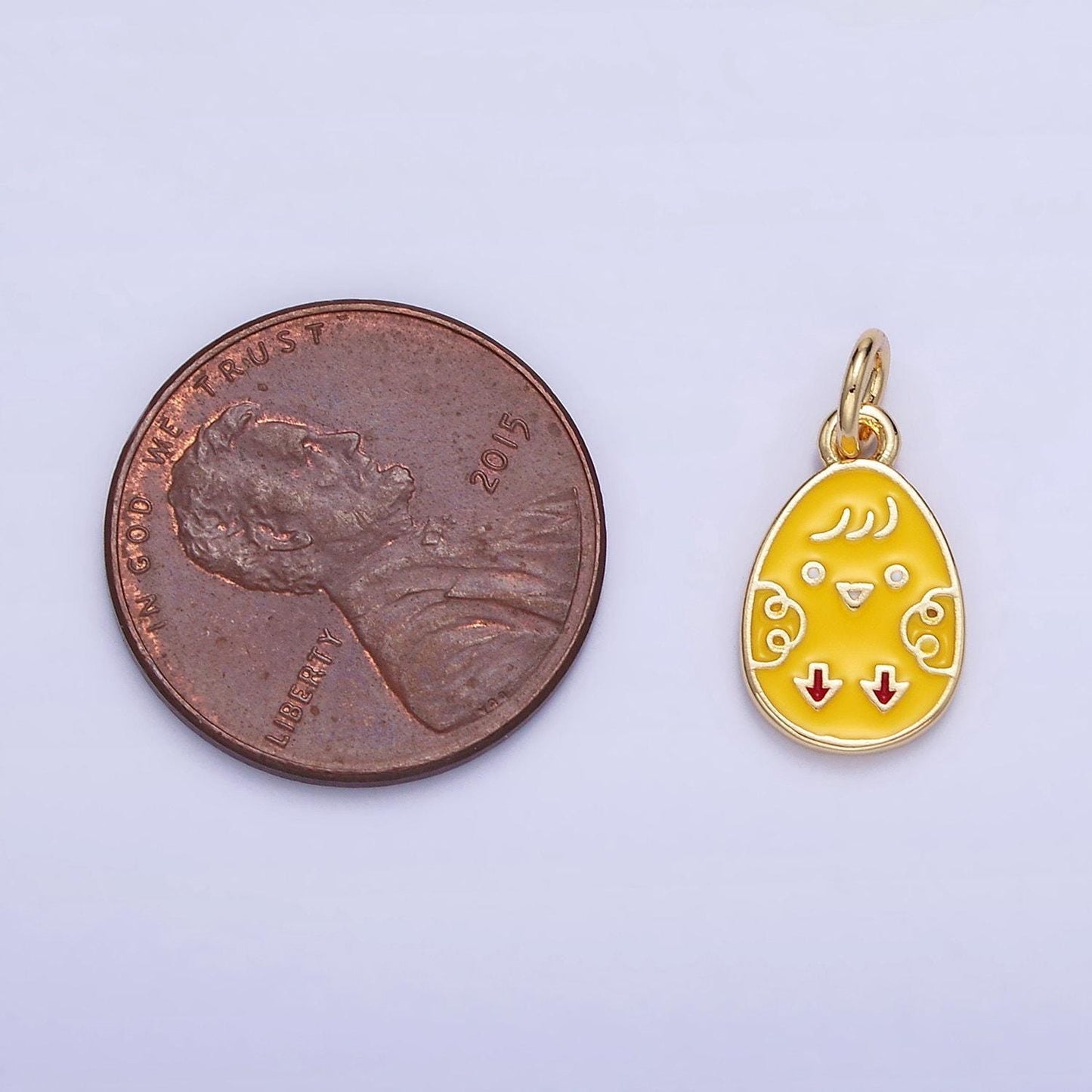 Easter egg chick style charm | c-117