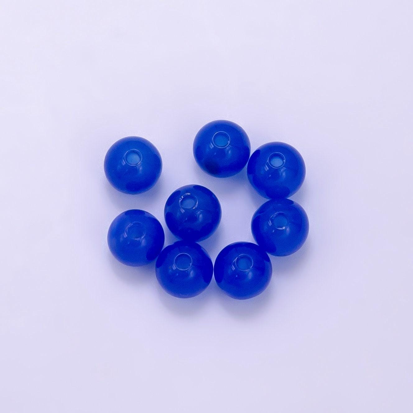 Agate beads dyed color round gemstone beads 6mm b913