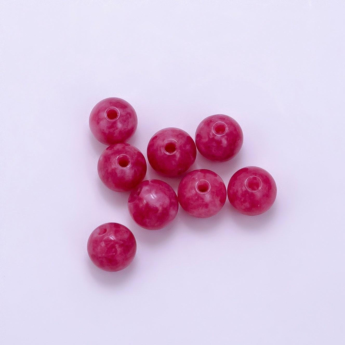 Agate beads dyed color round gemstone beads 6mm b913