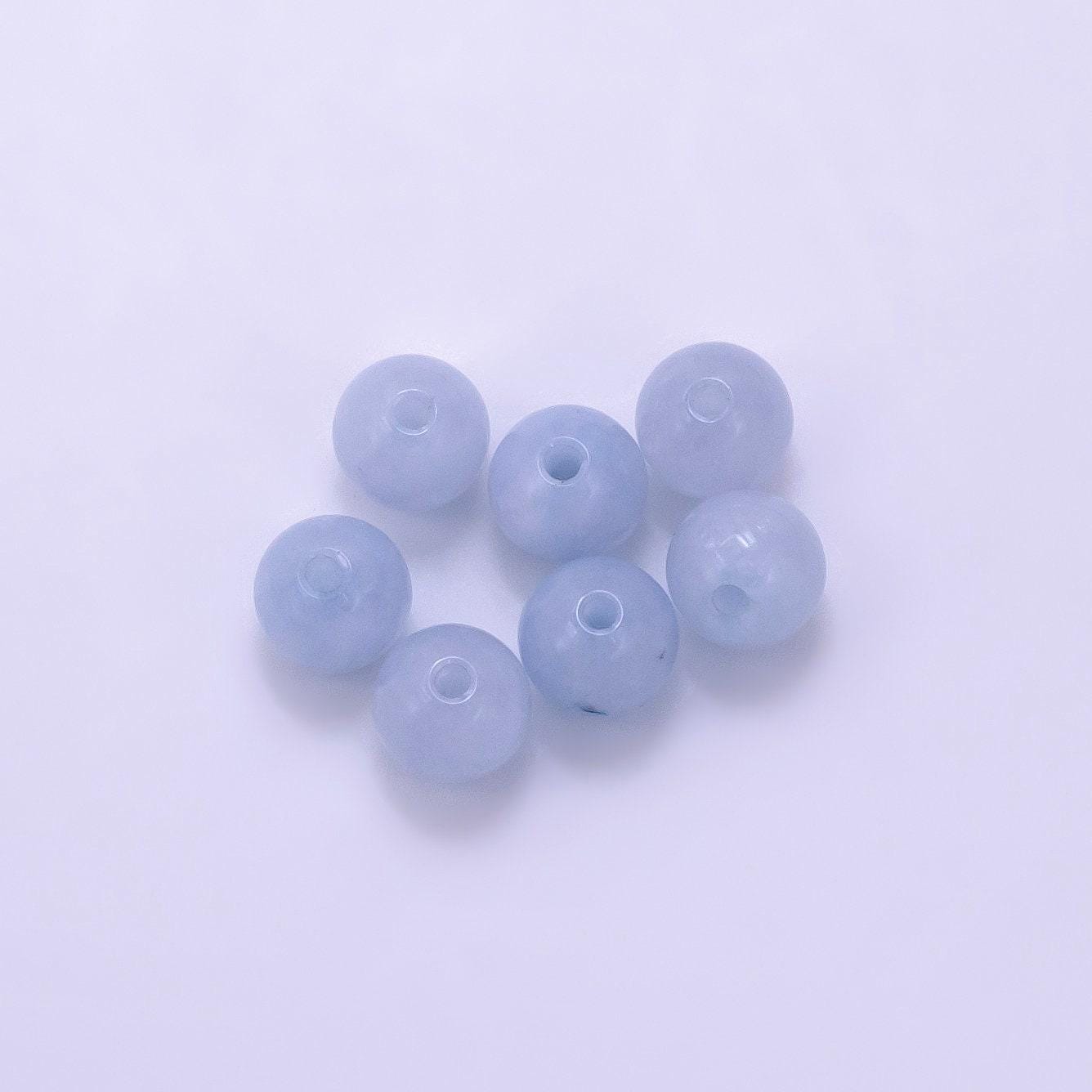 Agate beads dyed color round gemstone beads 6mm b913