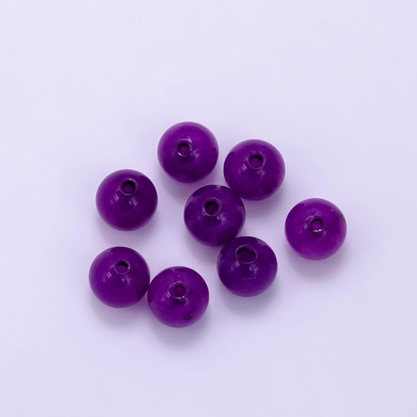 Agate beads dyed color round gemstone beads 6mm b913