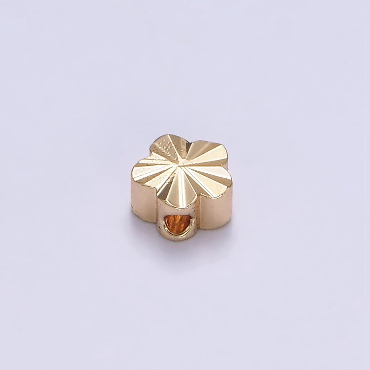 1x gold dainty flower spacer beads, sunburst beads, floral bracelet connector for bracelet jewelry making supply finding 5x5mm b-839