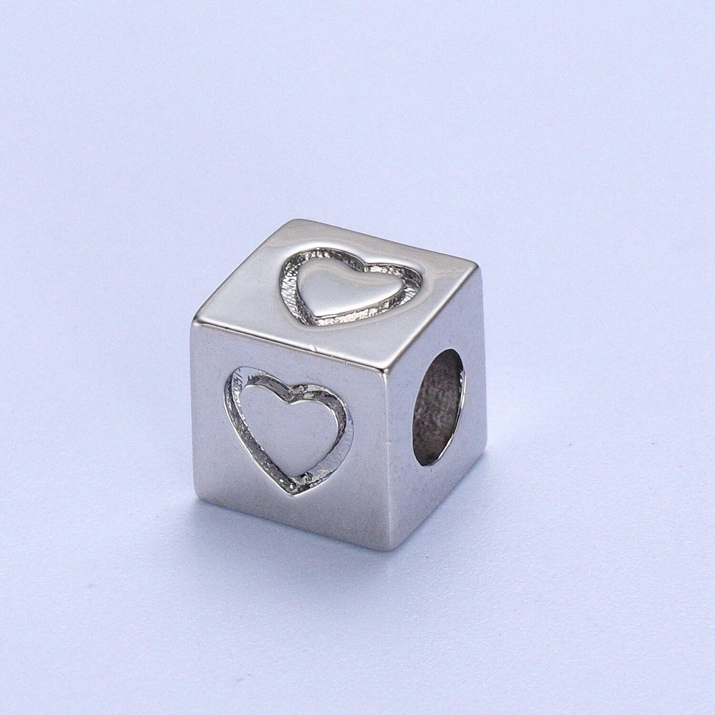 1x gold cube box square beads size 6mm star heart moon spacer findings for jewelry making supplier and wholesale
