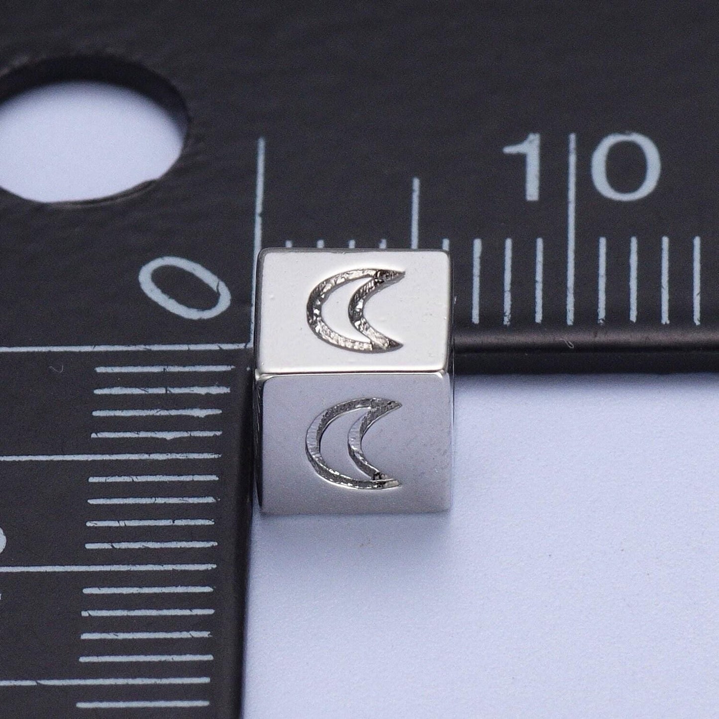 1x gold cube box square beads size 6mm star heart moon spacer findings for jewelry making supplier and wholesale