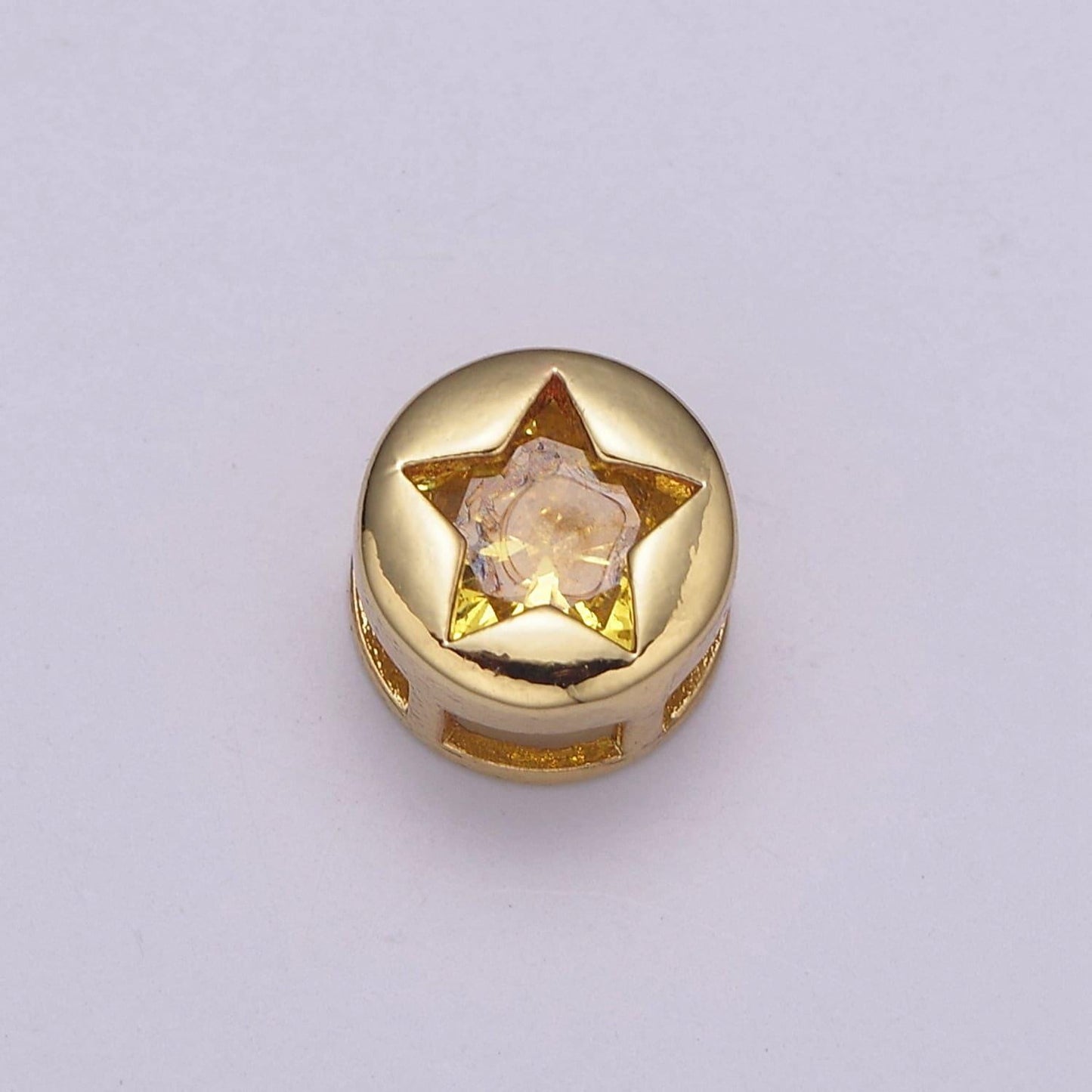 Multi color cz gold holyday season bead, winter, christmas spacer bead bracelet jewelry personalized jewelry supply component b766 - b772