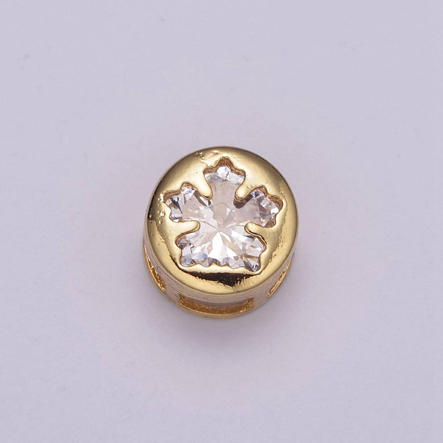 Multi color cz gold holyday season bead, winter, christmas spacer bead bracelet jewelry personalized jewelry supply component b766 - b772