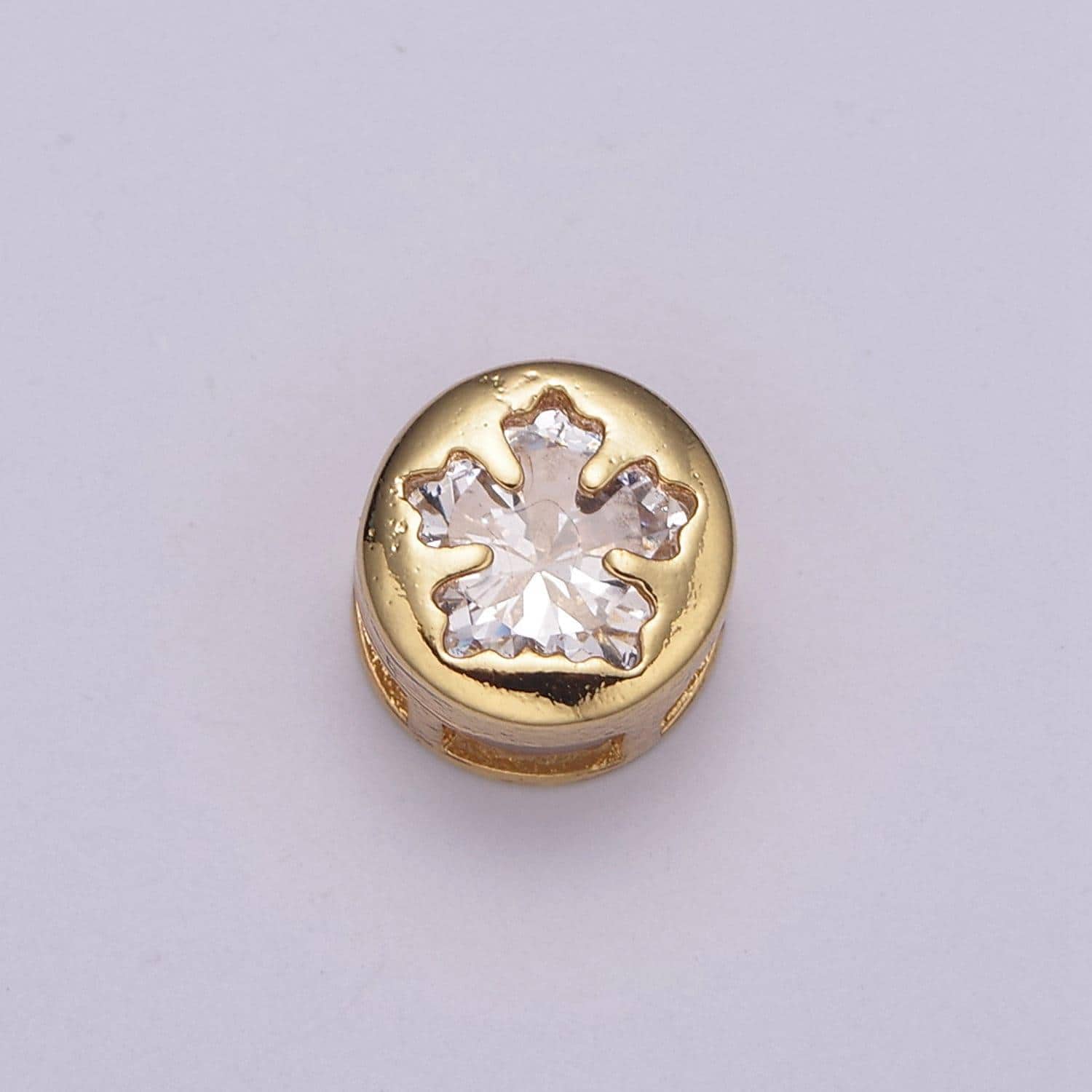 Multi color cz gold holyday season bead, winter, christmas spacer bead bracelet jewelry personalized jewelry supply component b766 - b772