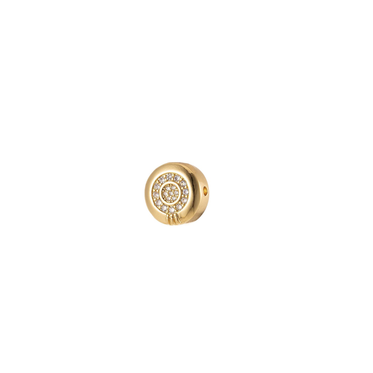 Round shaped bead cz micro pave, round bead, cz spacer beads, cubic zirconia 12mm bead