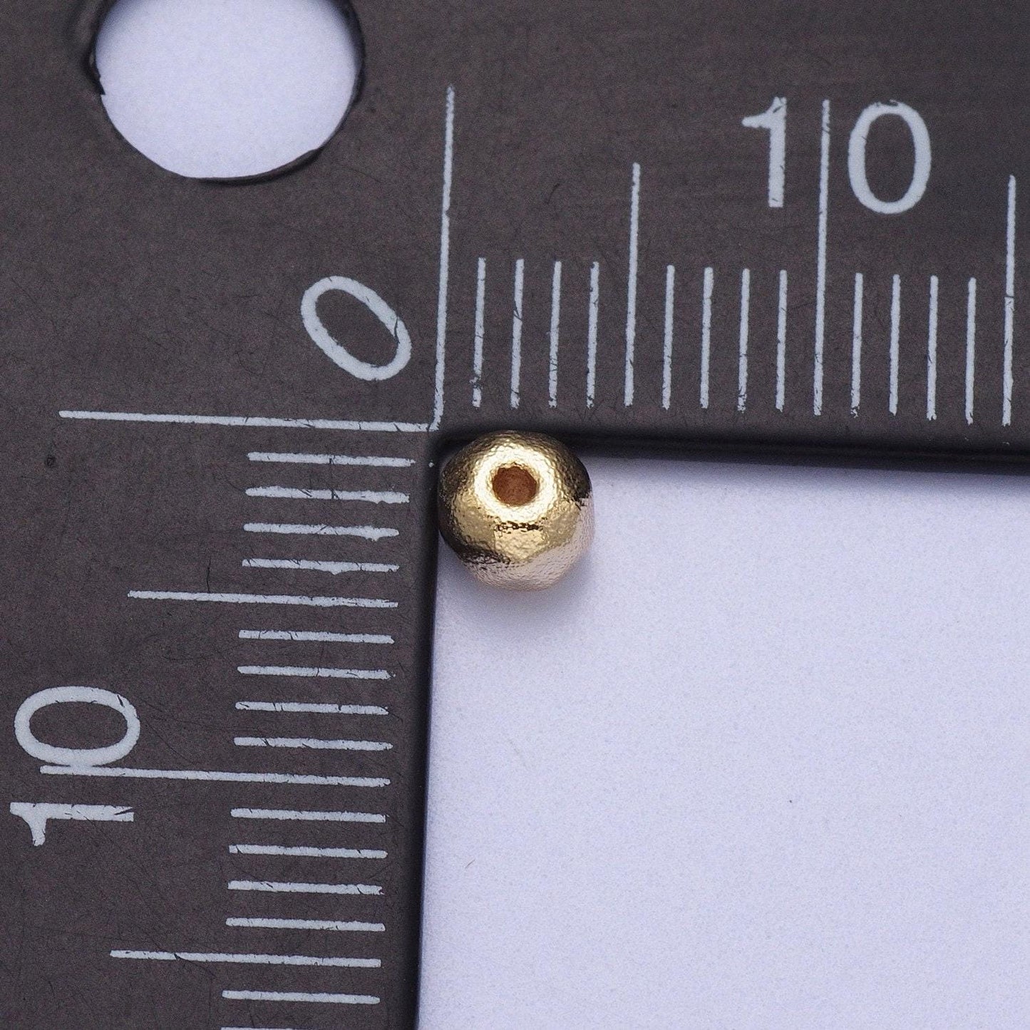 20x matte gold plated round spacer bead connector for bracelet necklace component 4mm bead spacer bd-006