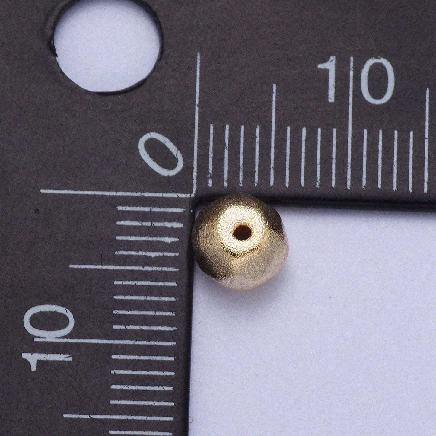 20x matte gold plated round spacer bead connector for bracelet necklace component 4mm bead spacer bd-006