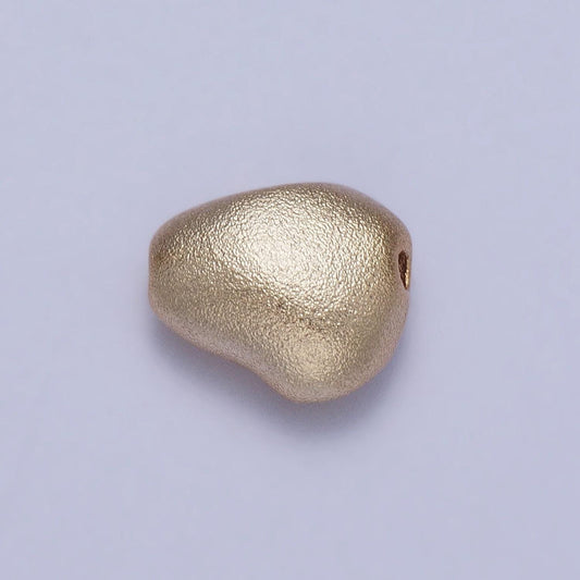 20x matte gold plated potato bean shaped spacer bead connector for bracelet necklace component 9.7x8.5mm bead spacer bd-011