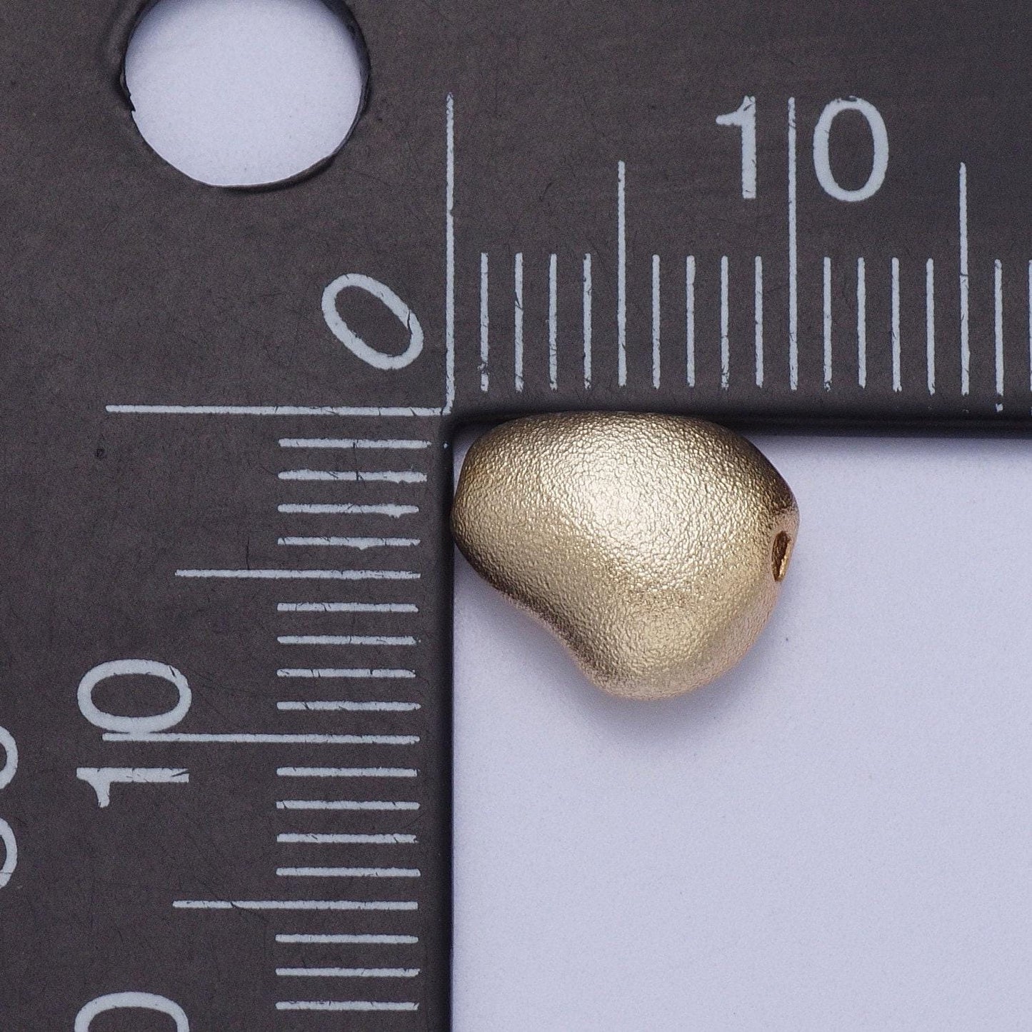 20x matte gold plated potato bean shaped spacer bead connector for bracelet necklace component 9.7x8.5mm bead spacer bd-011