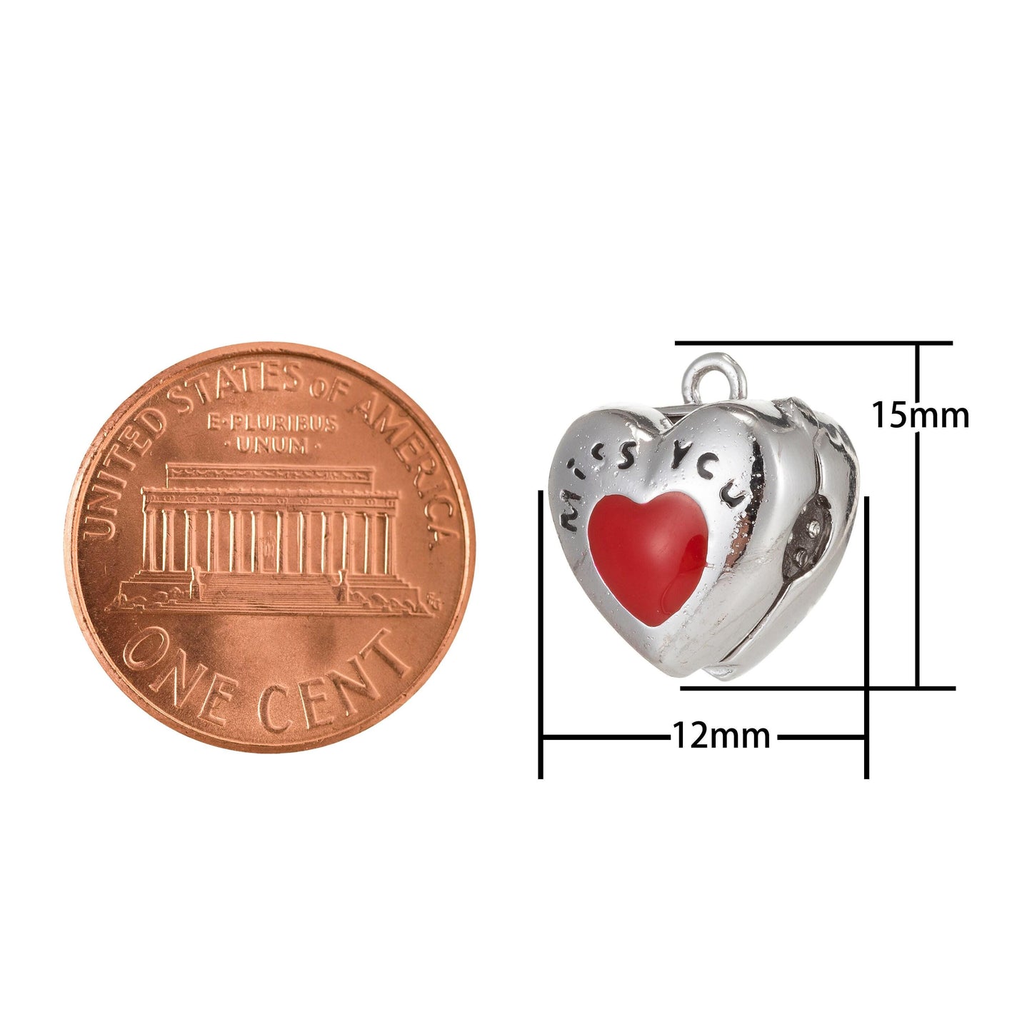 1pc white gold micro pave cz heart pendant charm,heart micro pave cz pendant charm,white pendant,for diy jewelry bdgf-379