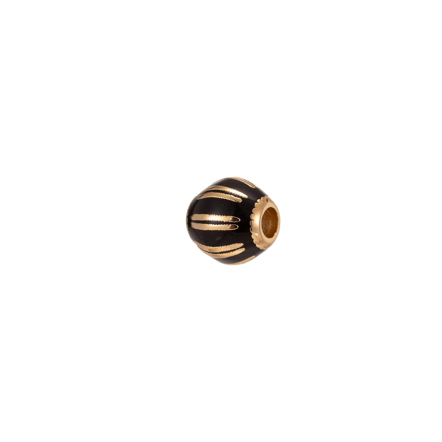 1pc gold beads spacer beads, for diy jewelry making european charms beaded bracelet, bead size 10x10mm hole 2mm