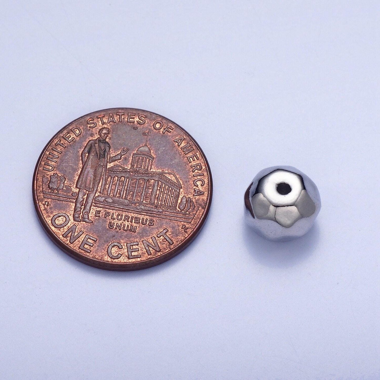 20pcs/bag tiny round apple-shaped bead spacer, 3 sizes gold silver plated dented ball spacer | b-049, b-096,b-128, w-936, w-934, w-935