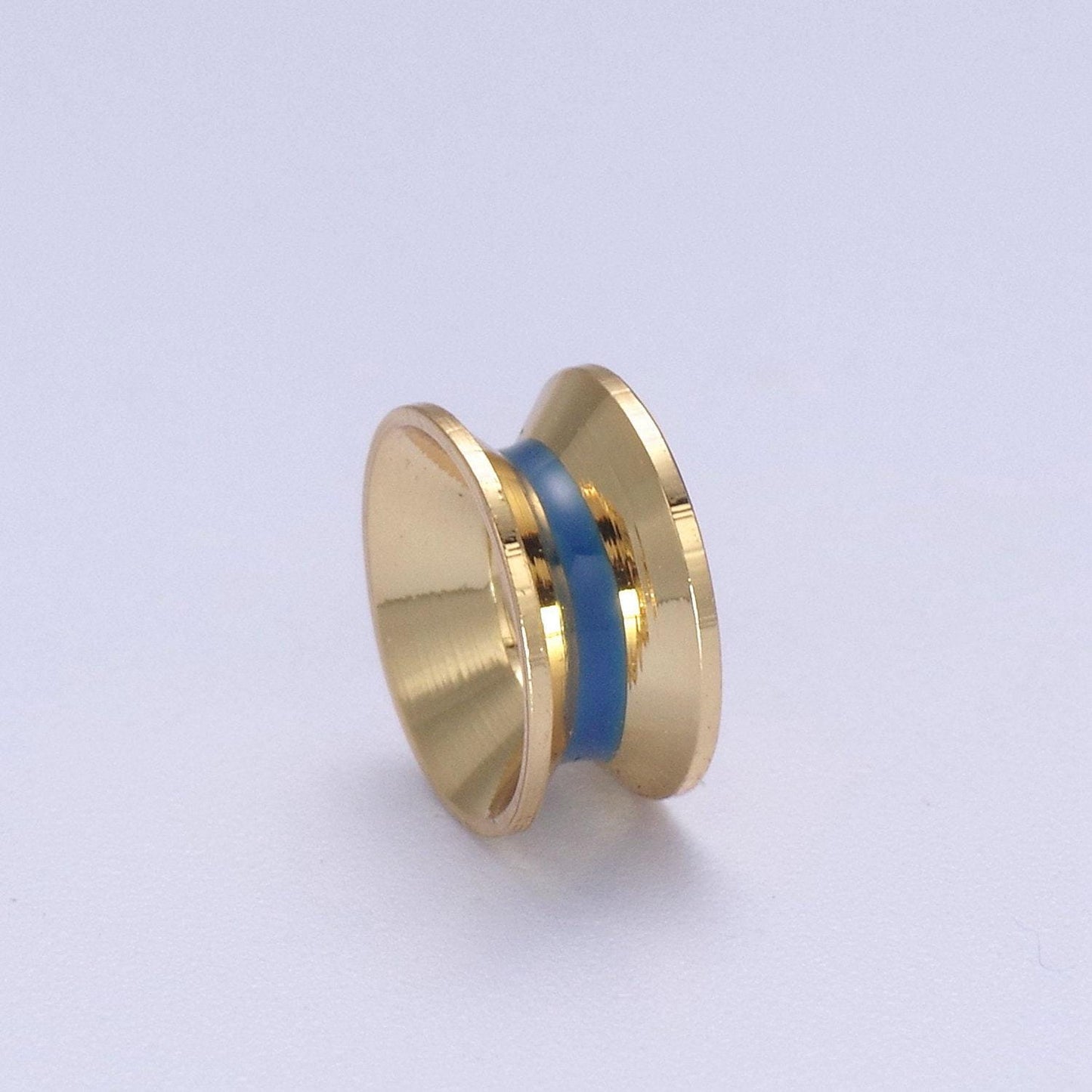 24k gold filled rondelle bead spacer for bracelet necklace supply b-122