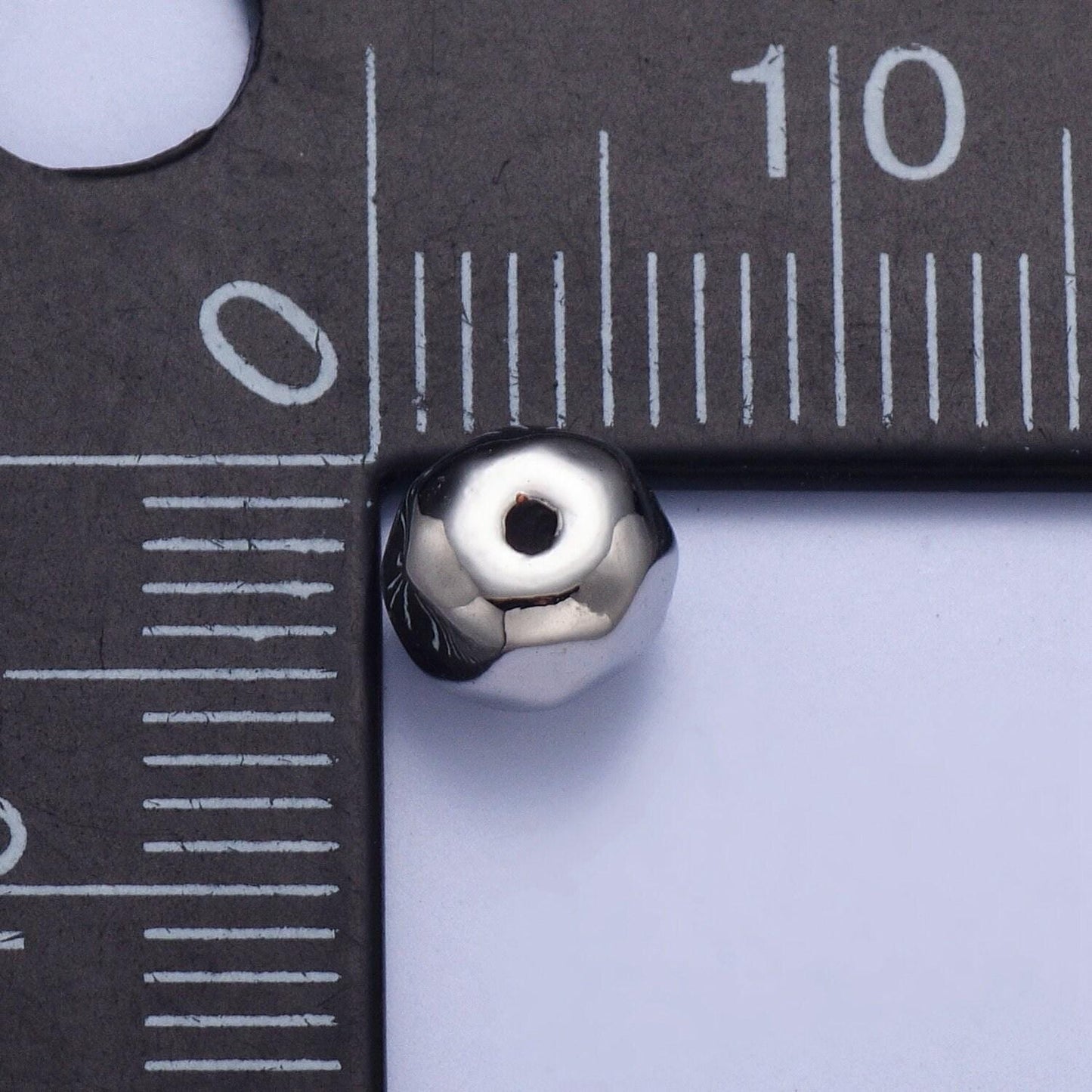 20pcs/bag tiny round apple-shaped bead spacer, 3 sizes gold silver plated dented ball spacer | b-049, b-096,b-128, w-936, w-934, w-935