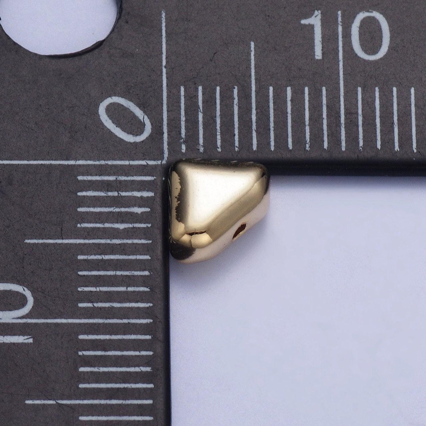 20pcs/bag tiny triangular 5.4mm bead spacer, gold silver plated cut sandwich intersection spacer for jewelry making | b-070, b-074