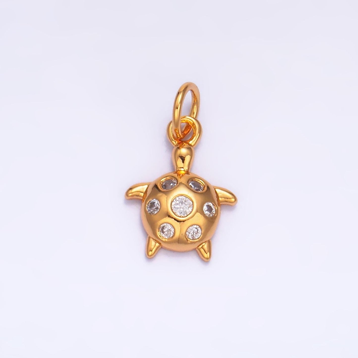 Tiny little gold small sea turtle charm mini tortoise animal charm beach cruise mermaid jewelry supplies w327