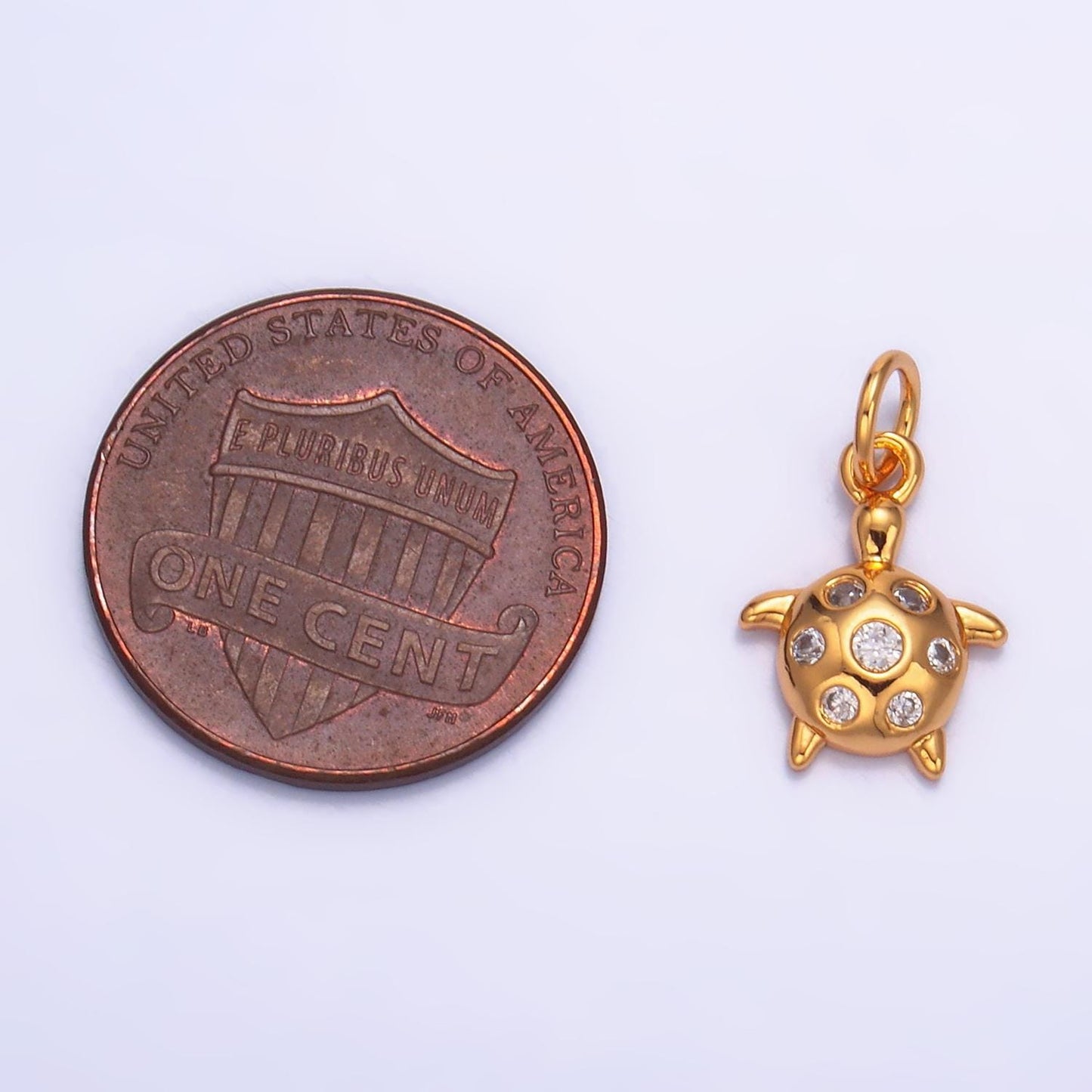 Tiny little gold small sea turtle charm mini tortoise animal charm beach cruise mermaid jewelry supplies w327