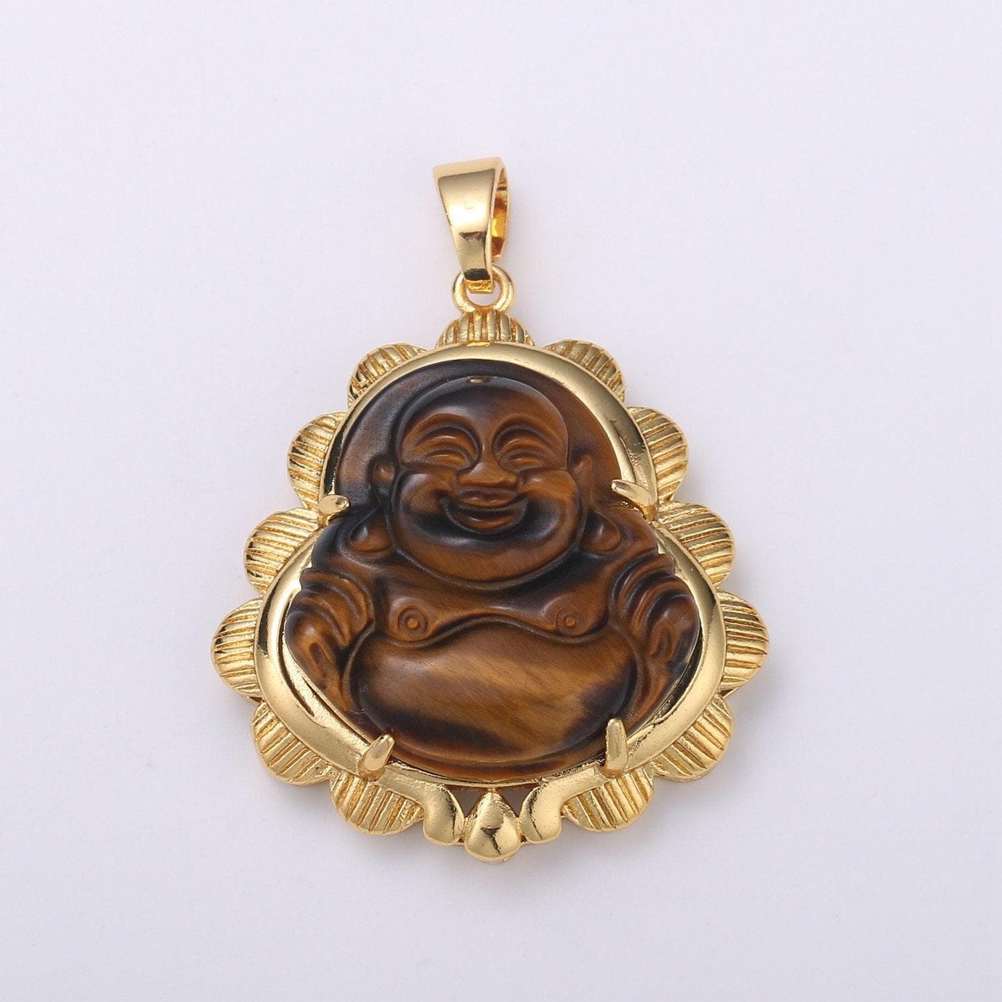 Gold jade buddha pendant gold buddha jade buddha charm jade buddha necklace pendant for statement necklace religious jewelry