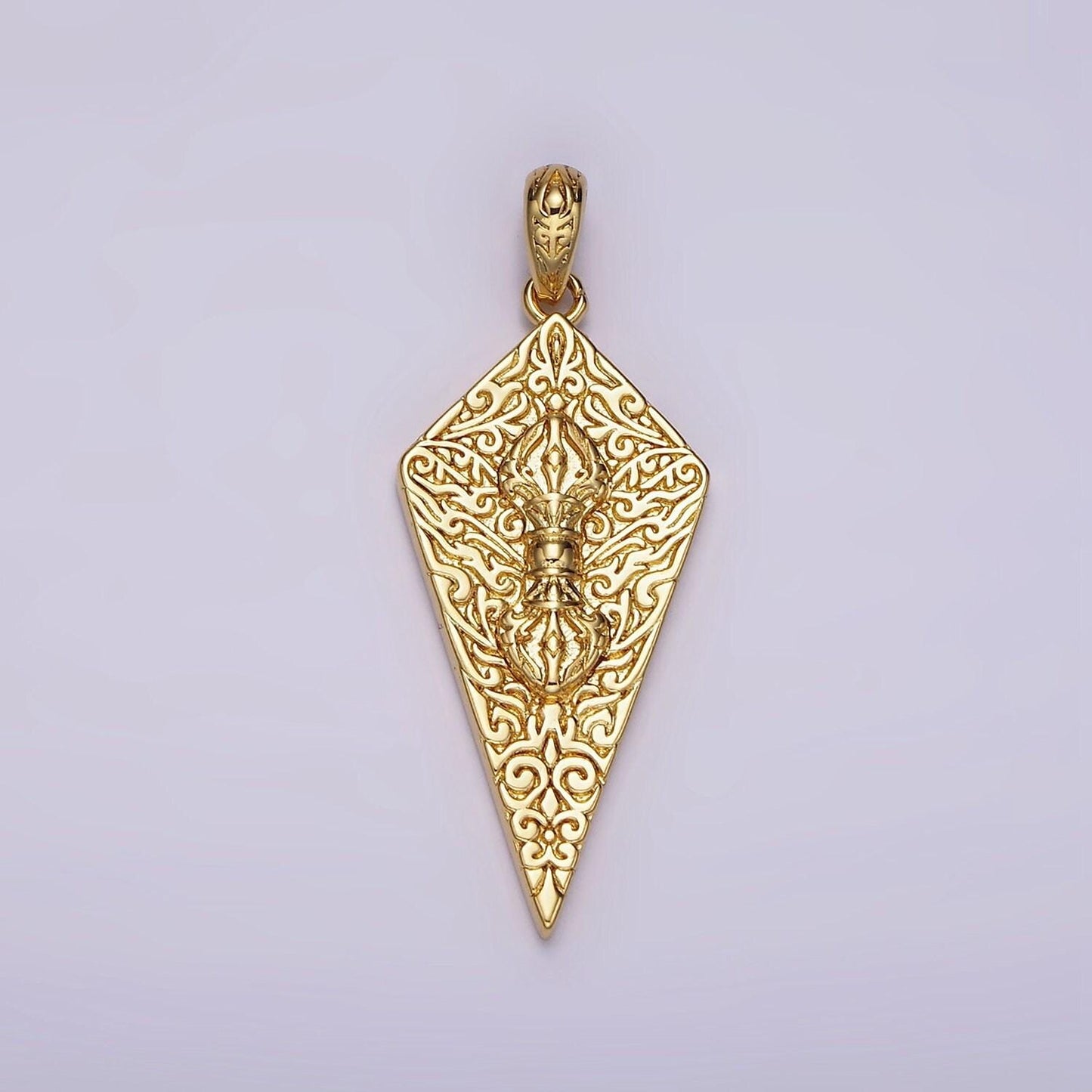 Manifestation jewelry double sided talisman in antique silver, gold charm for necklace men women jewelry component ah124