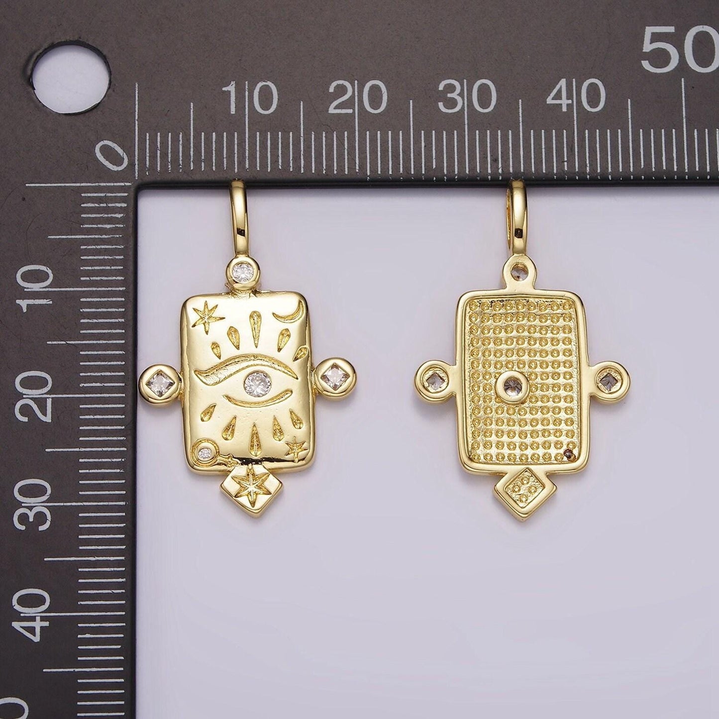 Tiny gold eye of ra charm, micro pave clear evil eyes pendant mini charm for add on bracelet earring minimalist necklace ah112