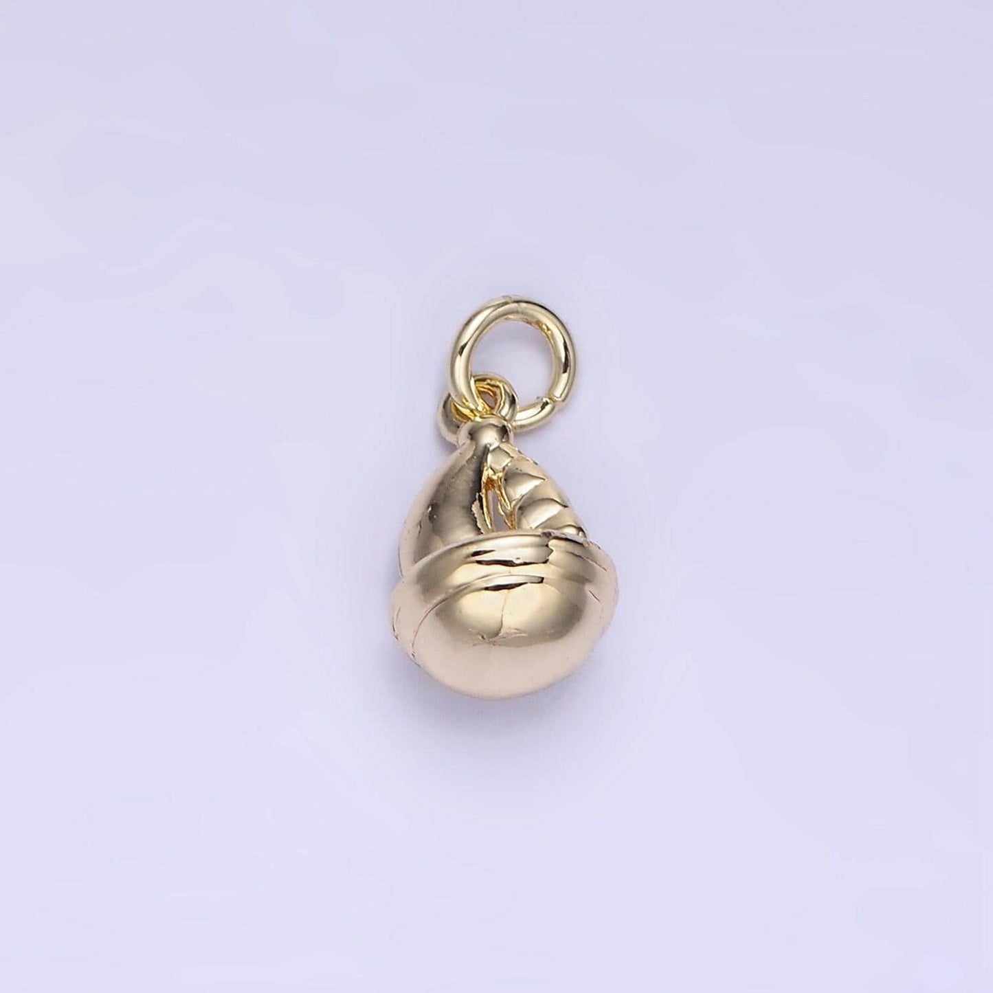 14k gold filled mini round boat charm | ag-663