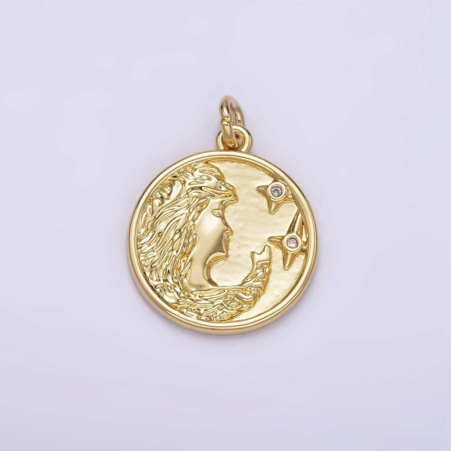 Gold Female Symbol Charms 18K Gold Filled Pendant female gender Charm Bracelet Necklace for DIY Jewelry Making Supply Charms-00563