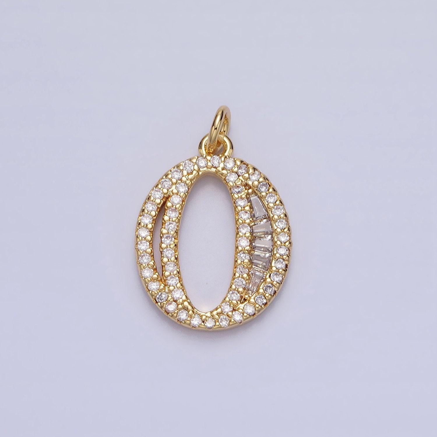 Micro pave cz block script number charms pave dangle gold filled number charms women pave number findings number 0-9 charms ac519 ac520