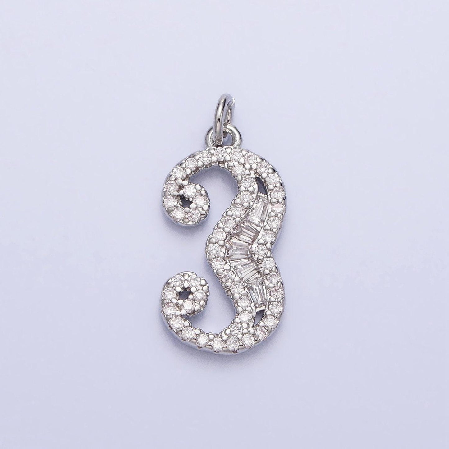 Micro pave cz age lucky number charms pave dangle silver number charms women pave number findings number 0-9 charms ac529 - ac538