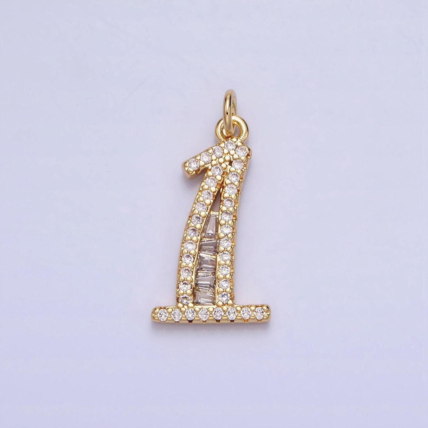 Micro pave cz block script number charms pave dangle gold filled number charms women pave number findings number 0-9 charms ac519 ac520