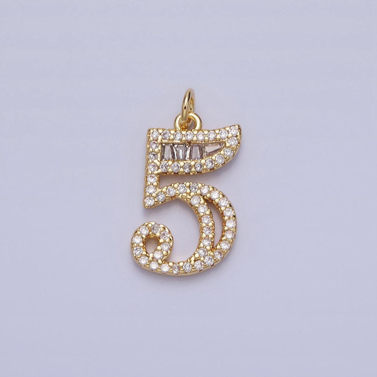 Micro pave cz block script number charms pave dangle gold filled number charms women pave number findings number 0-9 charms ac519 ac520