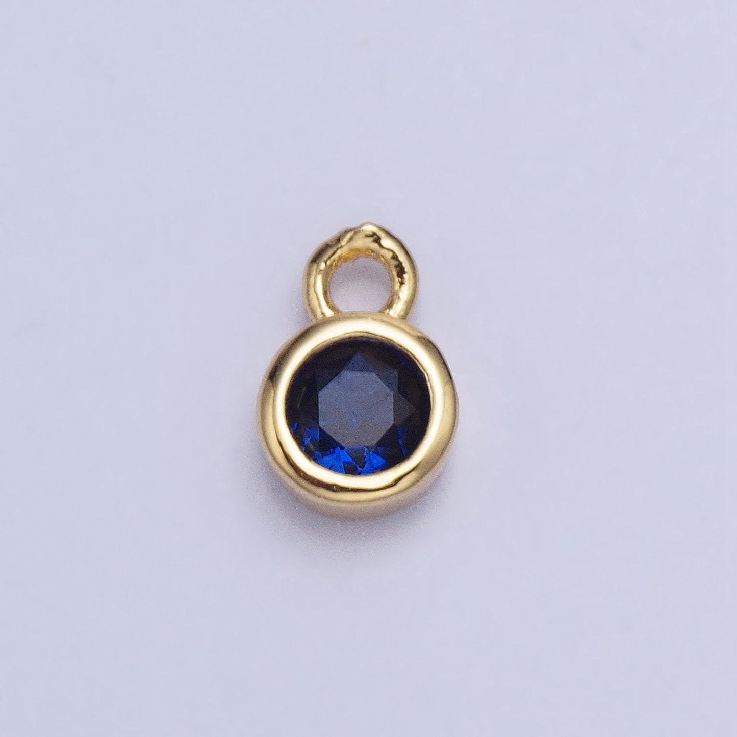 4mm cz stone bezel drop charm mini gold plated full brilliant cut cubic zirconia bezel cut charm for add on charm ac486 ac487
